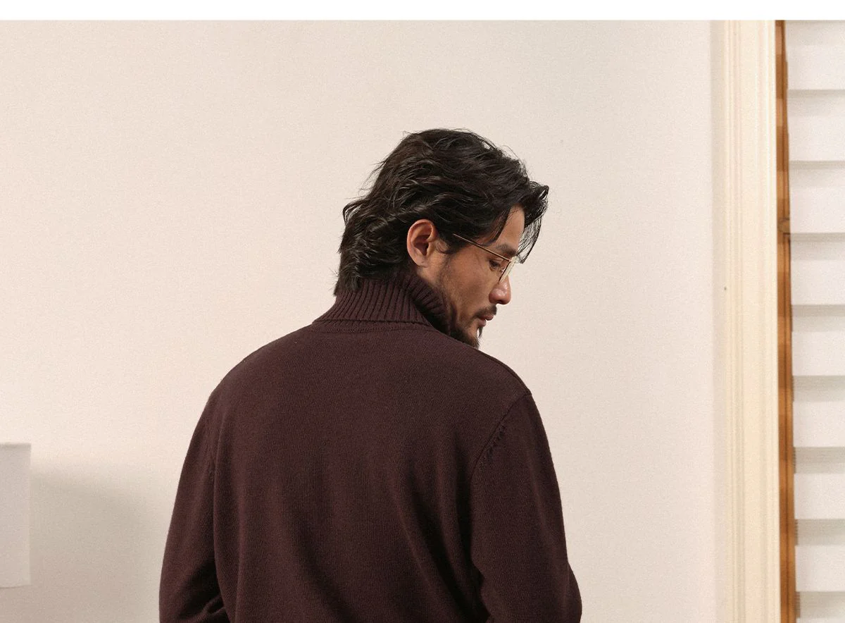 Merino Wool Turtleneck Sweater - Image 2