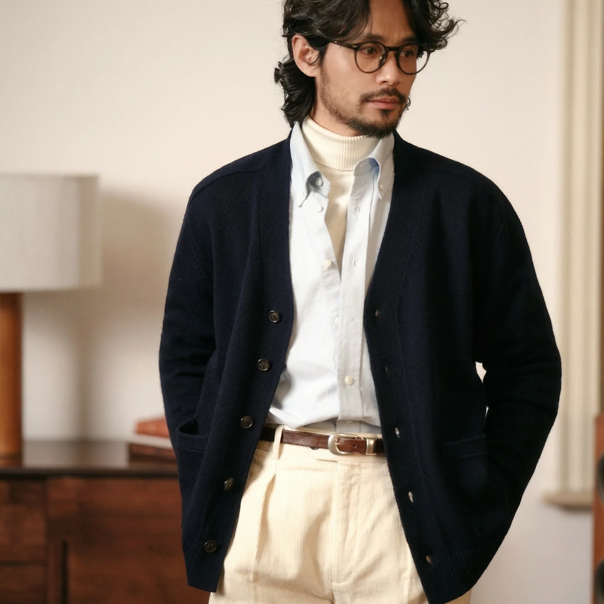 Merino Wool Vintage Cardigan - Image 13