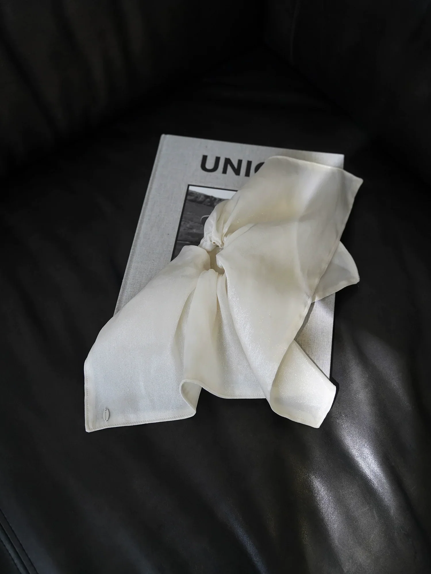 Metallic Bow Scrunchie