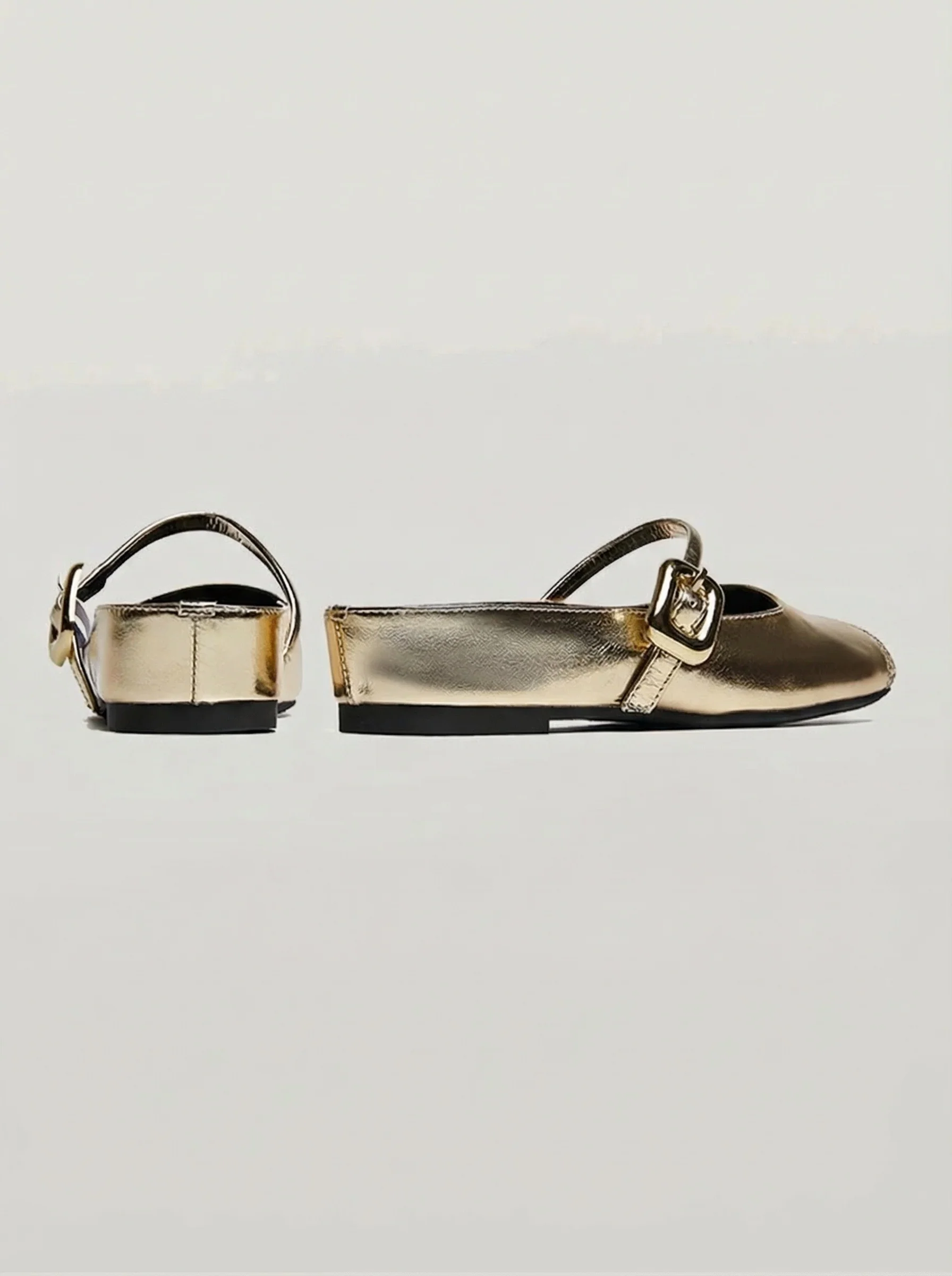 Metallic Cap-Toe Mary Jane Mules - Image 5