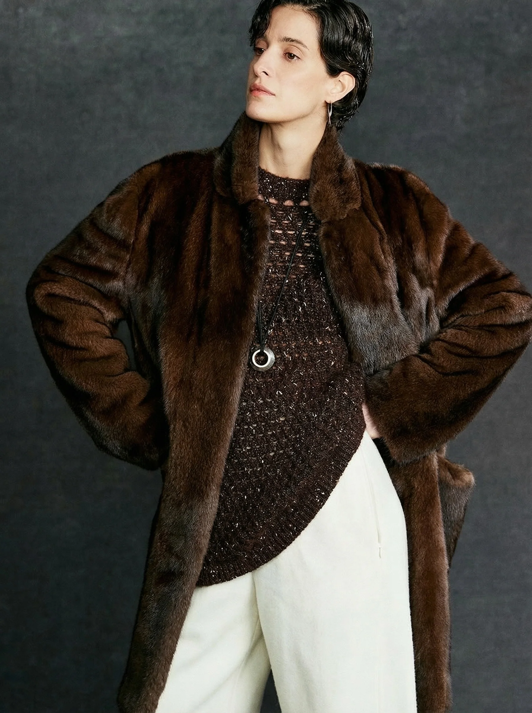 Metallic Fleck Knit Sweater - Image 8