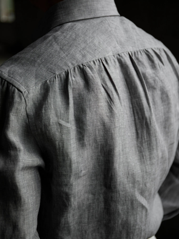Meteoric Grey Linen Shirt - Image 2