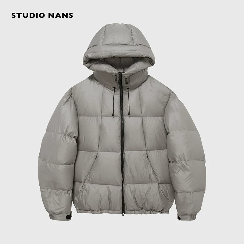 Micro-Check Hooded Down Puffer - Image 6