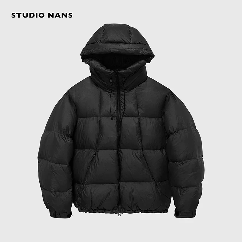 Micro-Check Hooded Down Puffer - Image 7