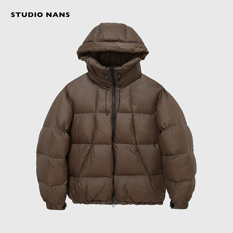Micro-Check Hooded Down Puffer - Image 8
