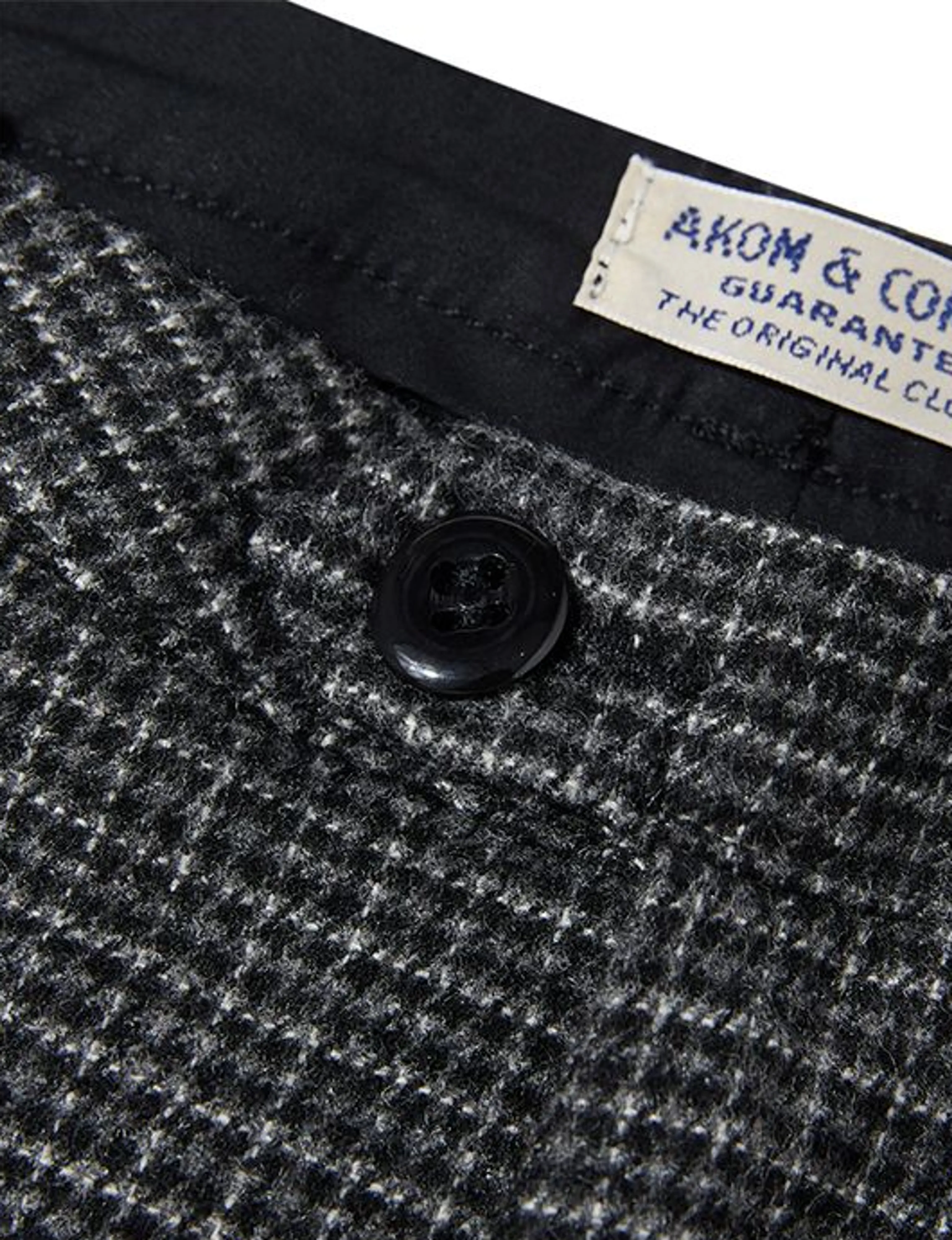 Micro-Check Wool-Blend Wide-Leg Trousers - Image 2
