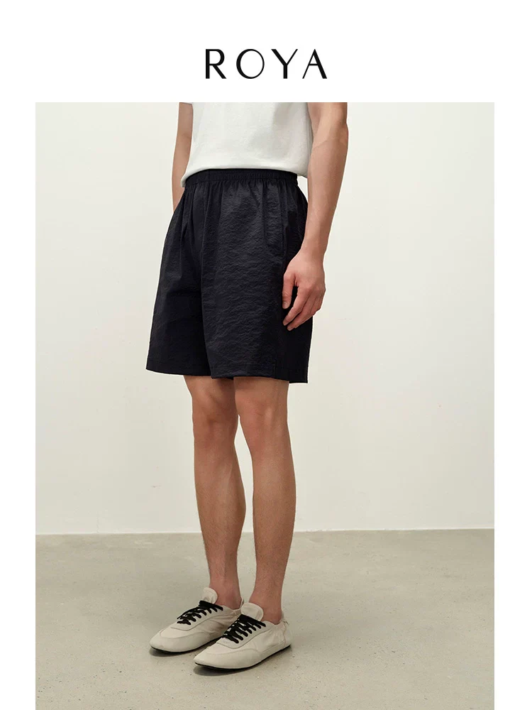 Micro-Crinkle Nylon Shorts