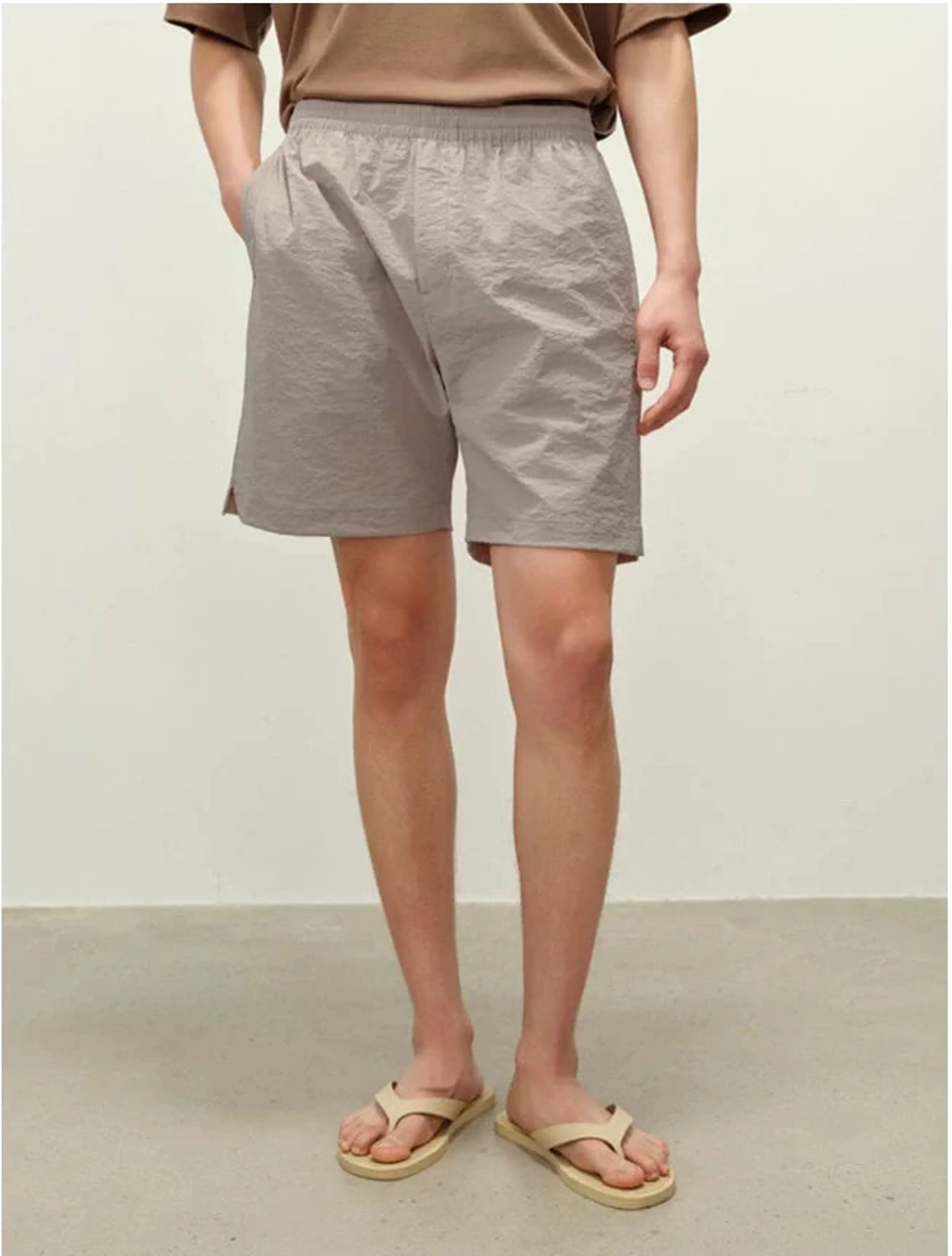 Micro-Crinkle Nylon Shorts - Image 4