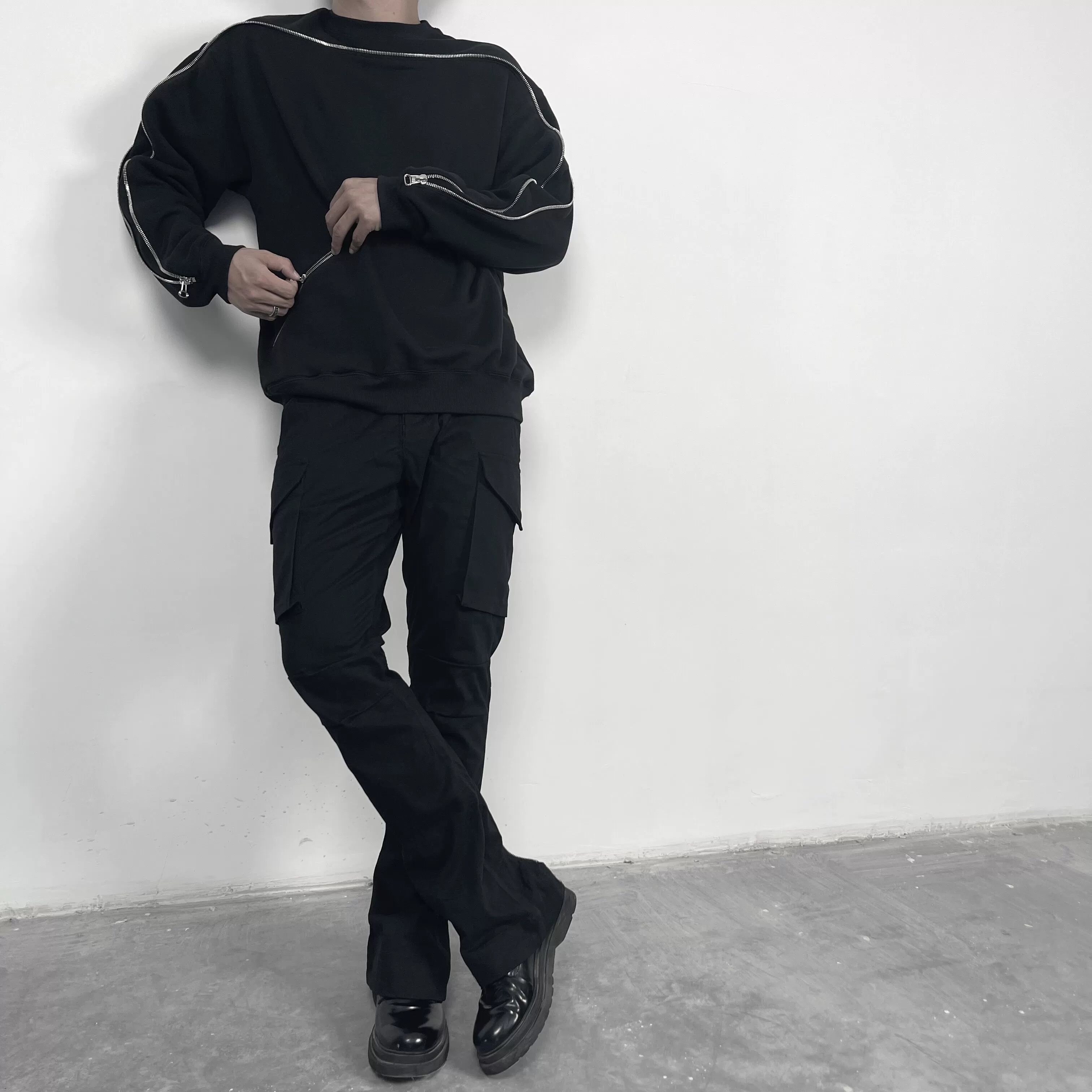Micro-Flared Cargo Trousers - Image 2