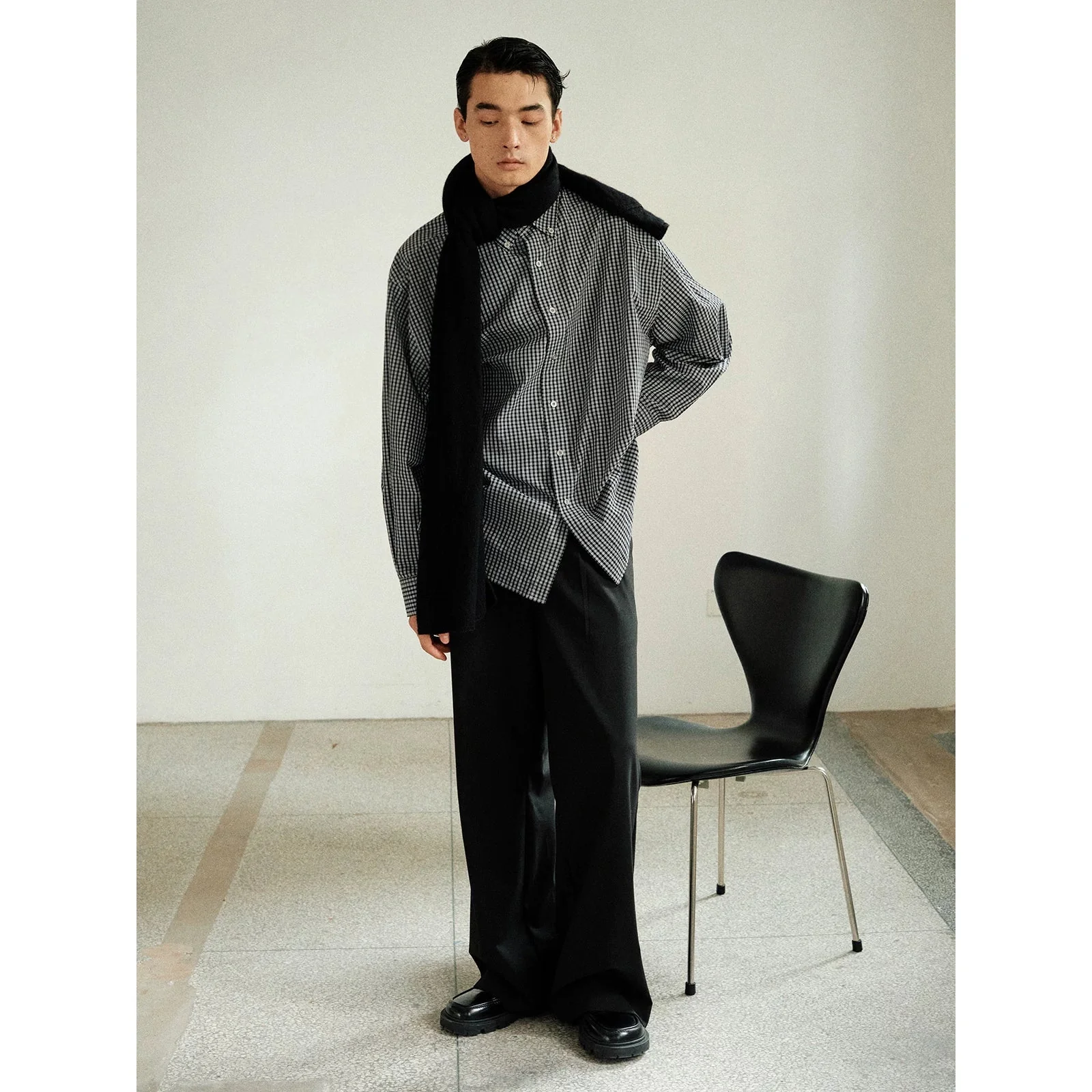 Micro-Gingham Check Shirt - Image 5