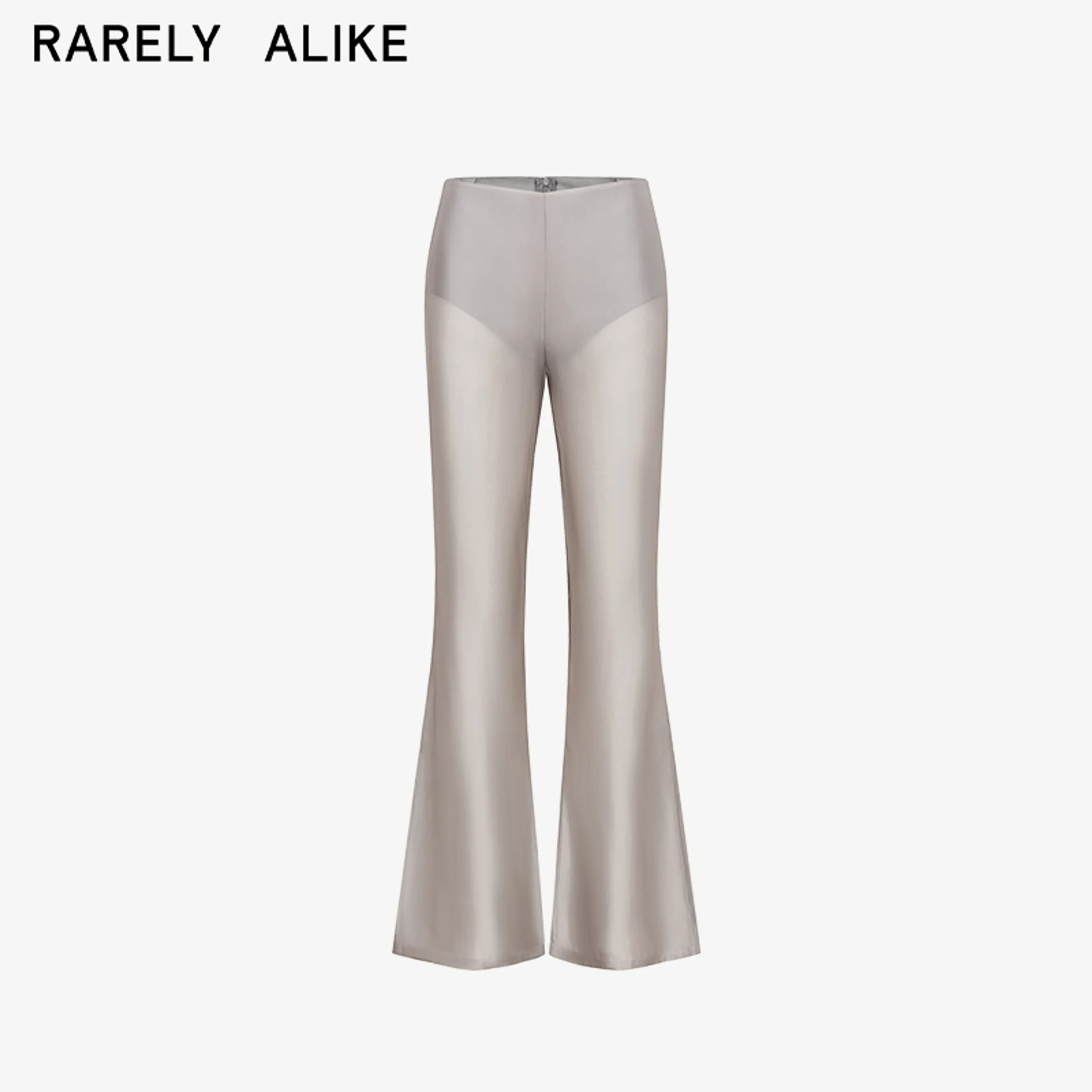 Micro-Sheer Mesh Flared Trousers - Image 9