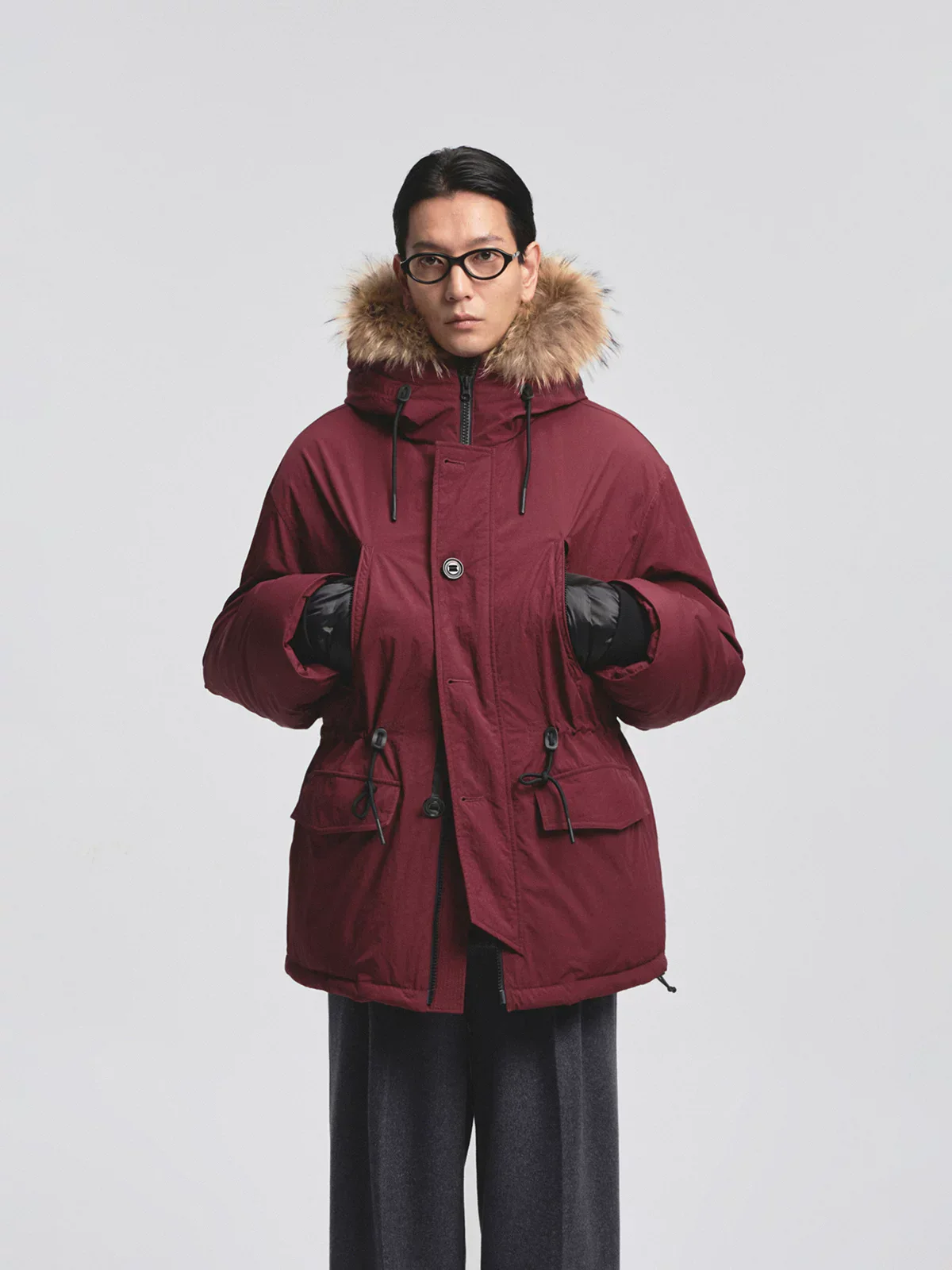 Micro-Textured Waterproof Down Parka