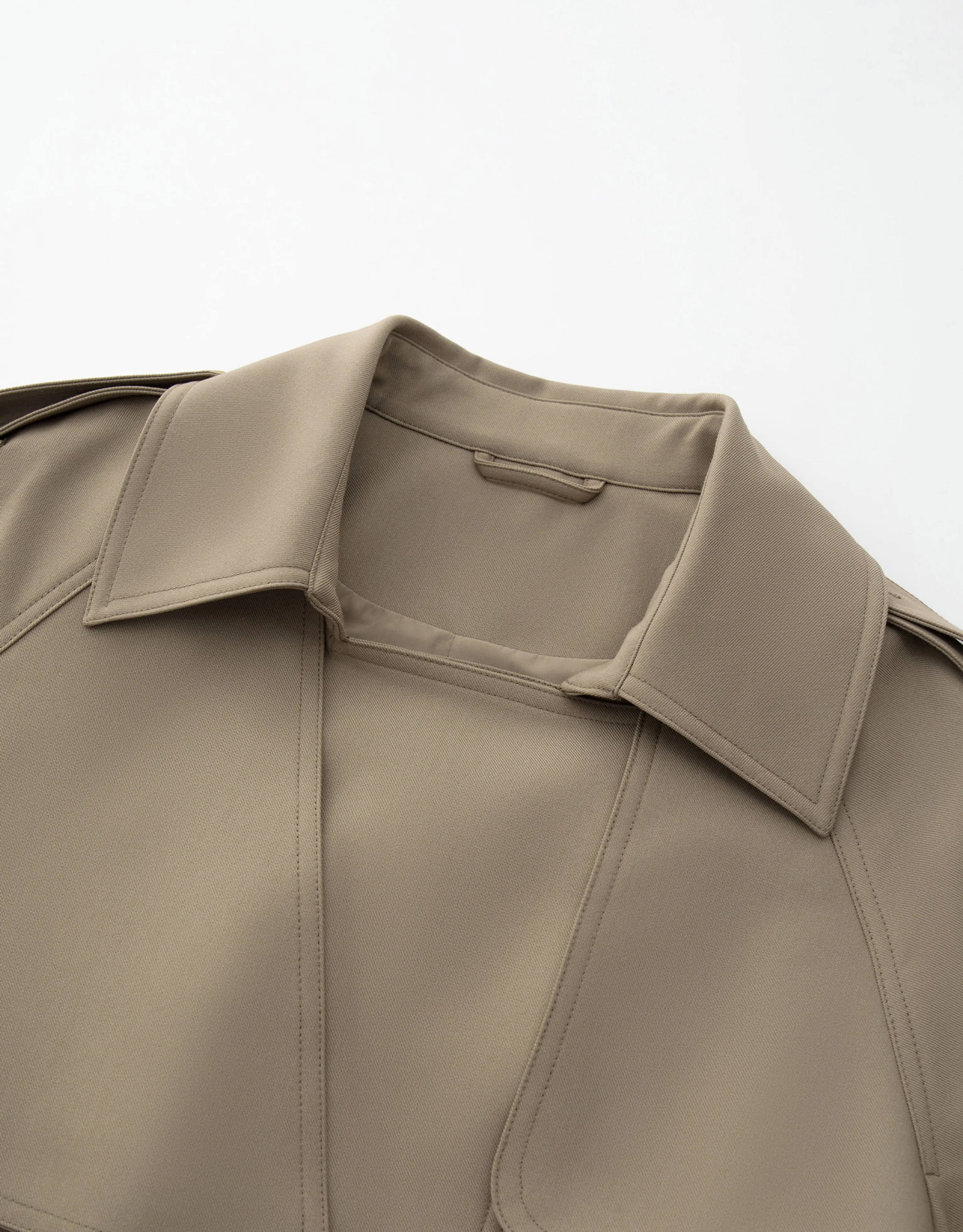 Mid-Length Double-Breasted Belted Trench Coat - Image 5