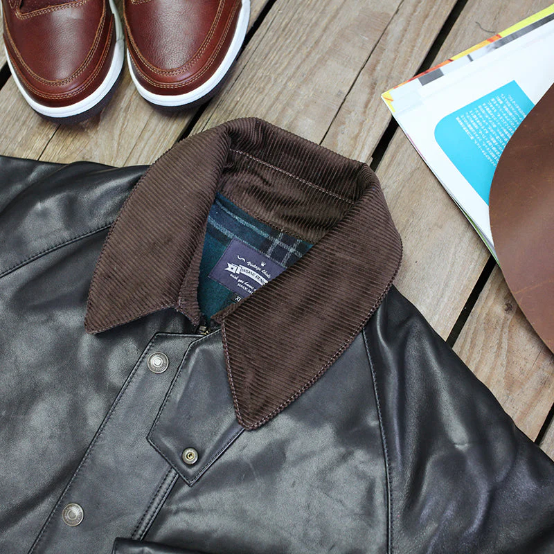 Mid-Length Hunting Leather Jacket - Image 3