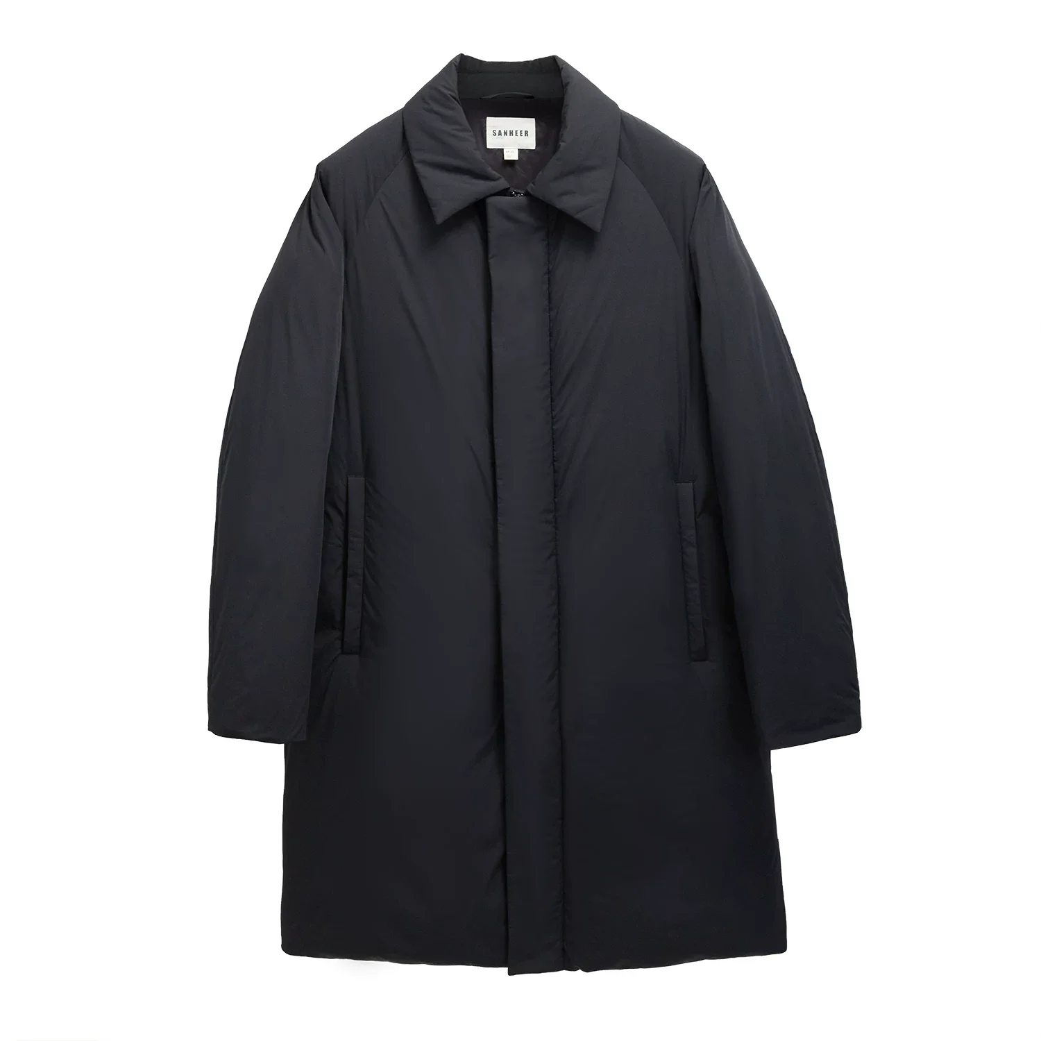 Mid-Length Lapel Down Coat - Image 6