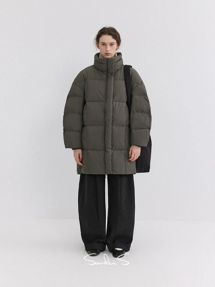 Mid-Length Stand-Collar Down Puffer - Image 2