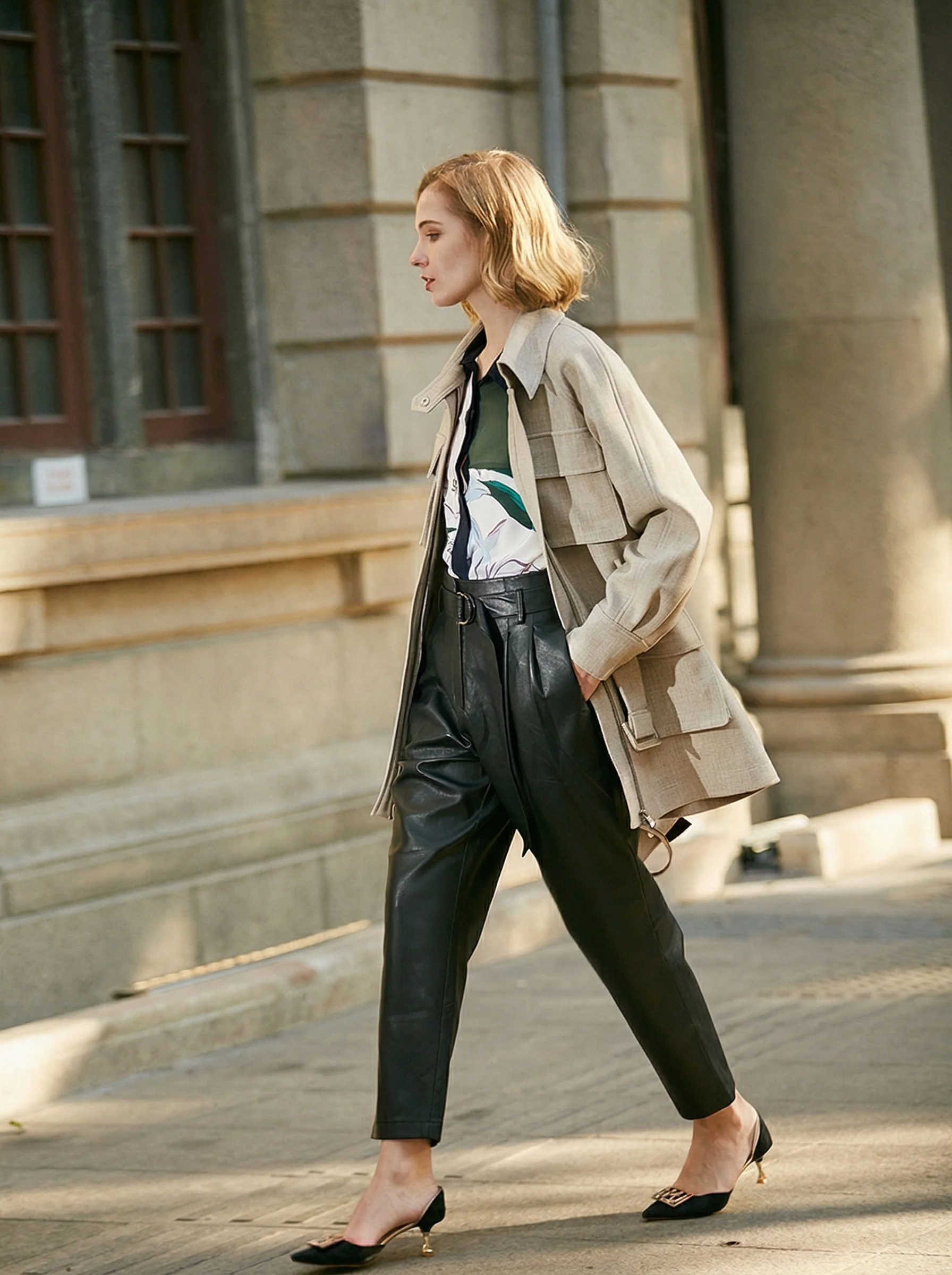 Mid-Length Utility Trench Coat - Image 5