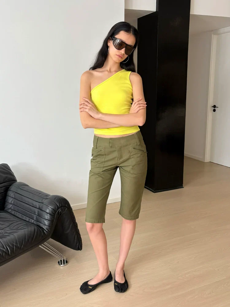 Mid-Rise Cropped Utility Pants - Image 5