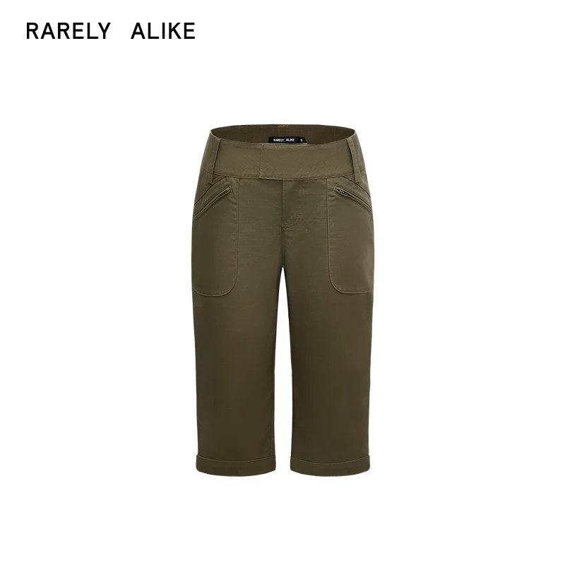Mid-Rise Cropped Utility Pants - Image 6