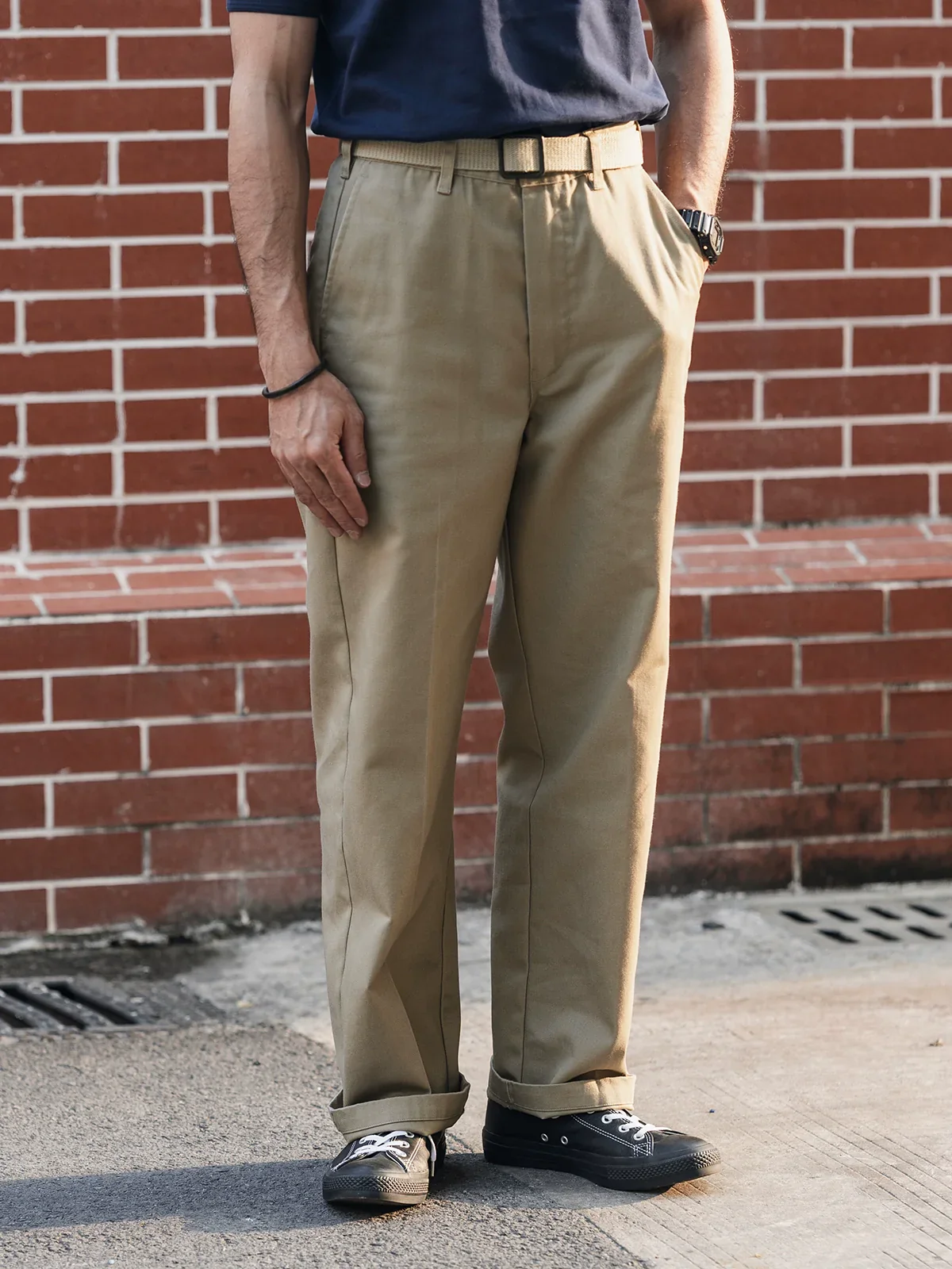 Mid-Rise Wide-Leg Trousers - Image 3