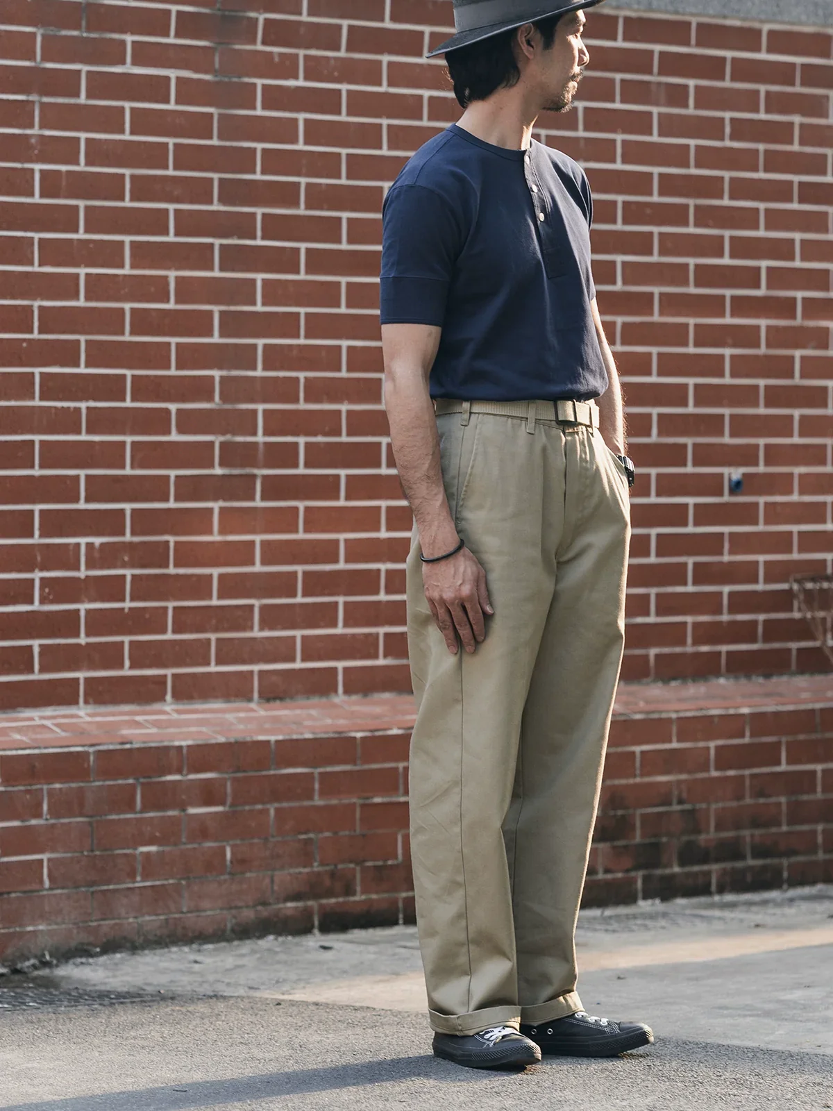 Mid-Rise Wide-Leg Trousers - Image 4