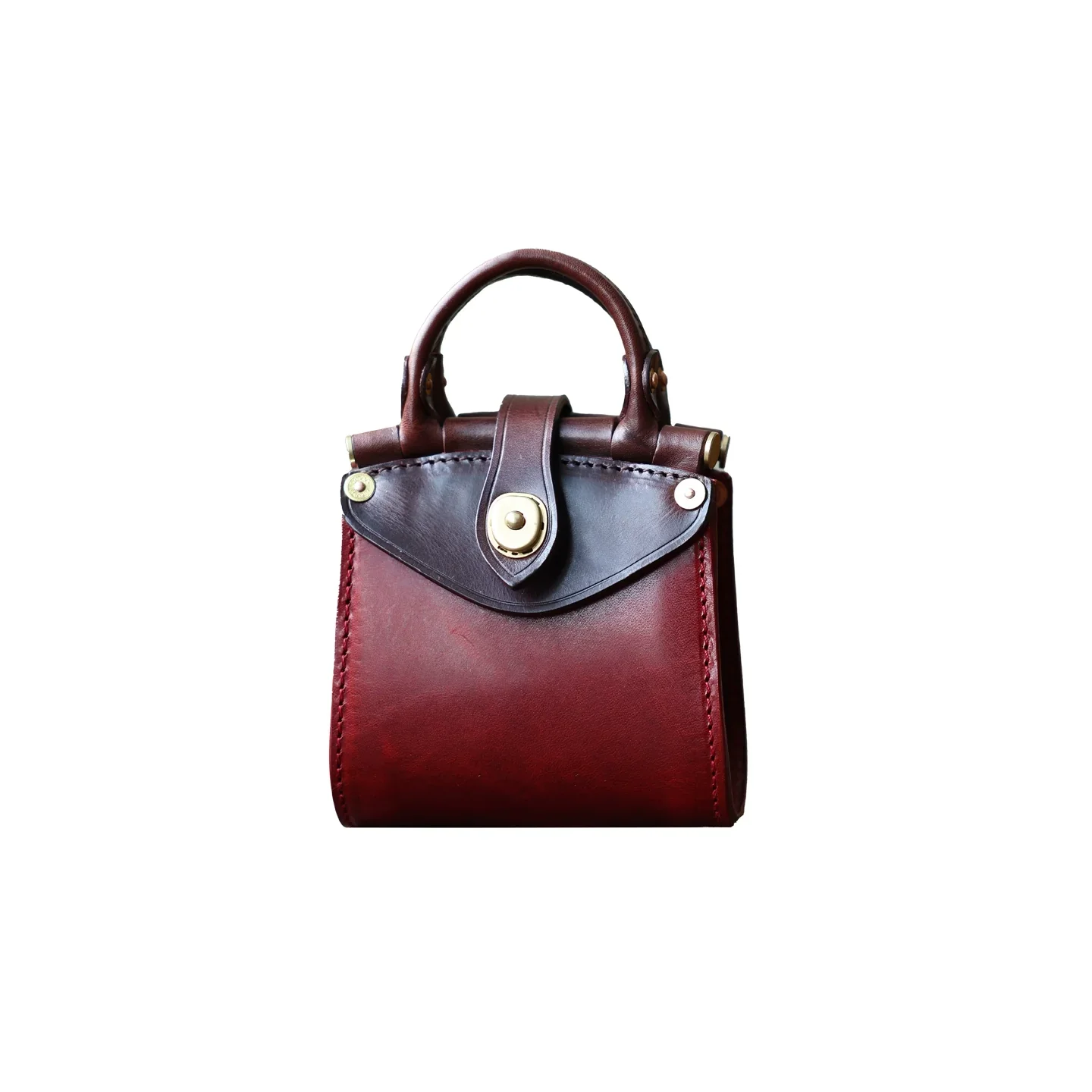 Mini Leather Top-Handle Bag - Image 3