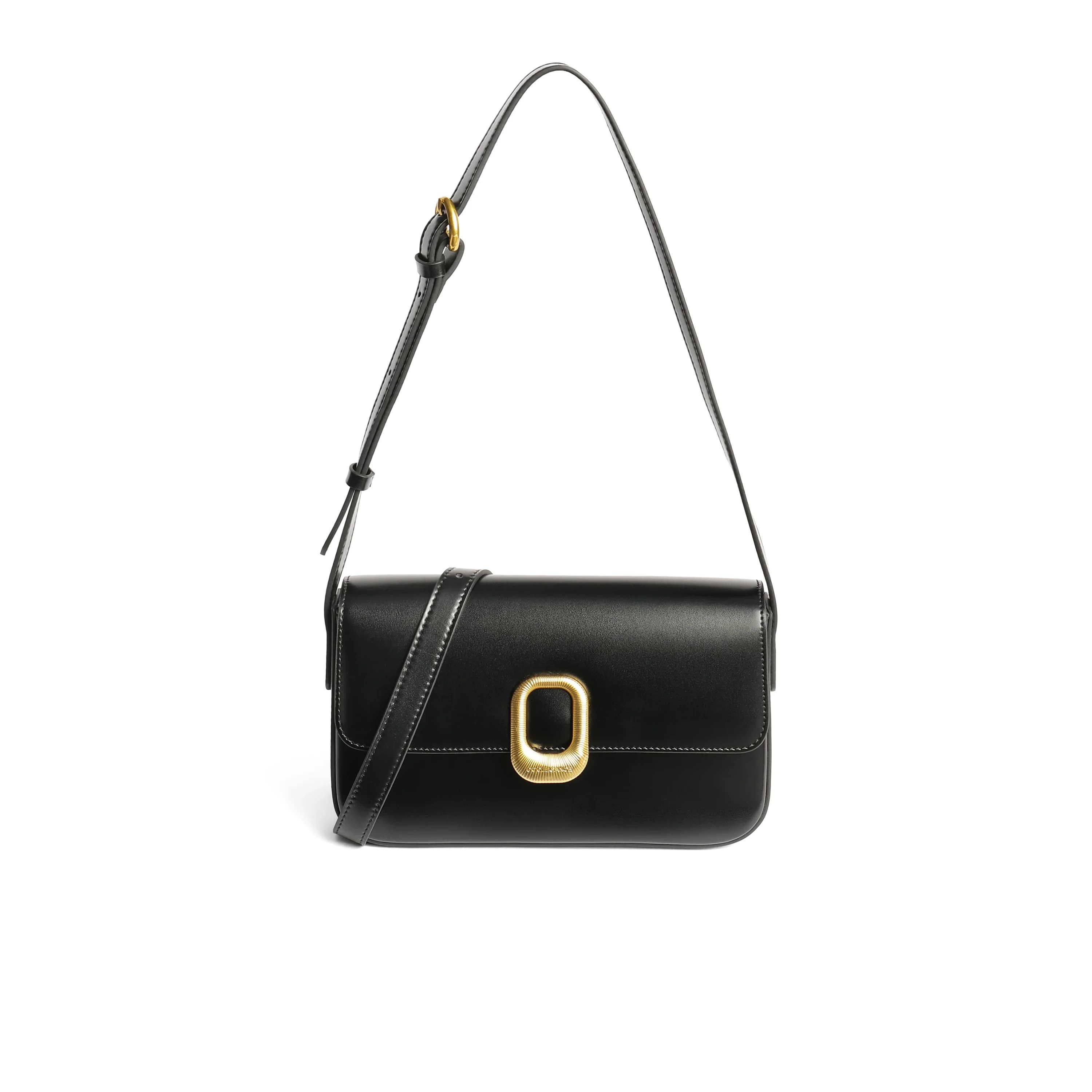 Mini Square Leather Crossbody Bag - Image 4