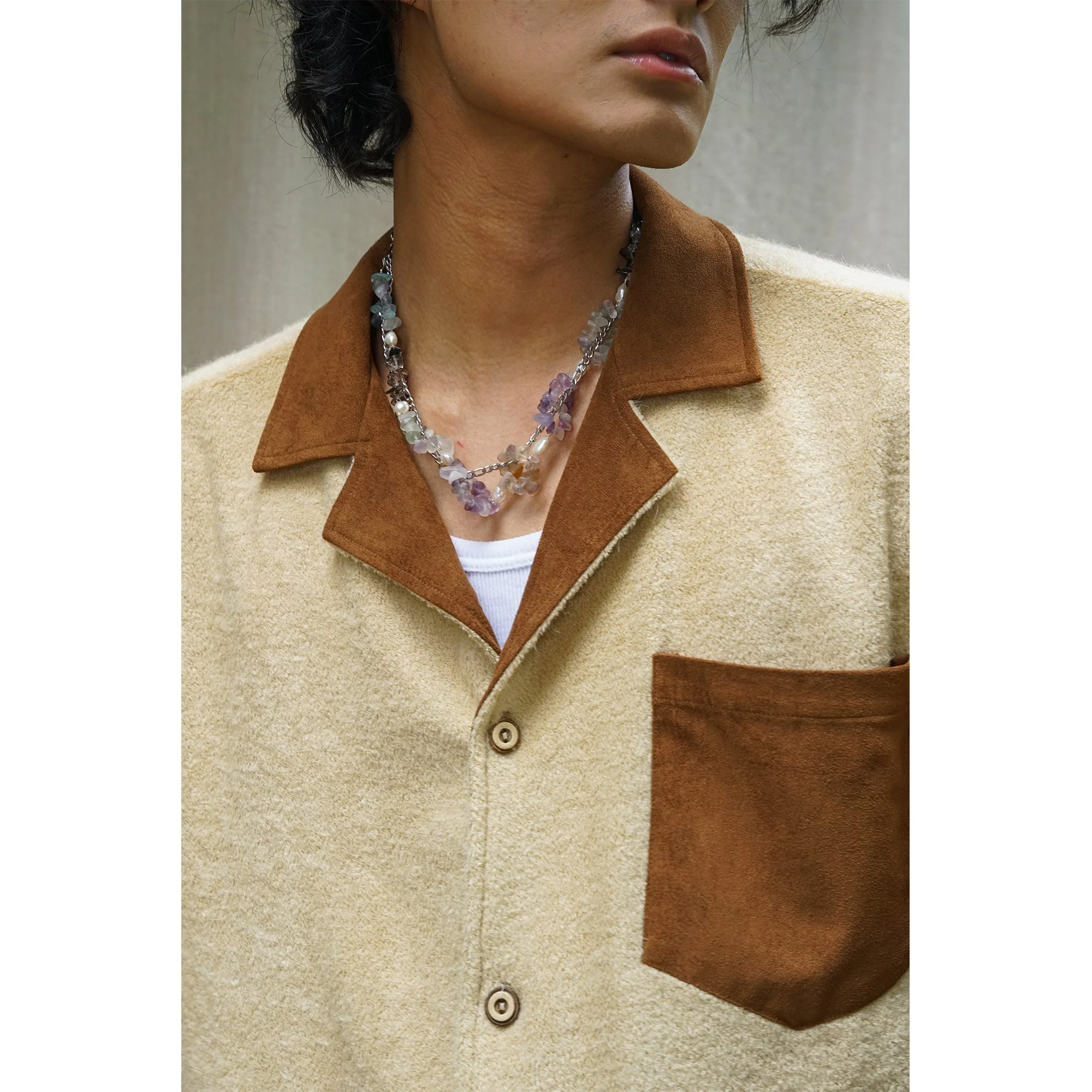 Minimalist Beige Shirt - Image 3