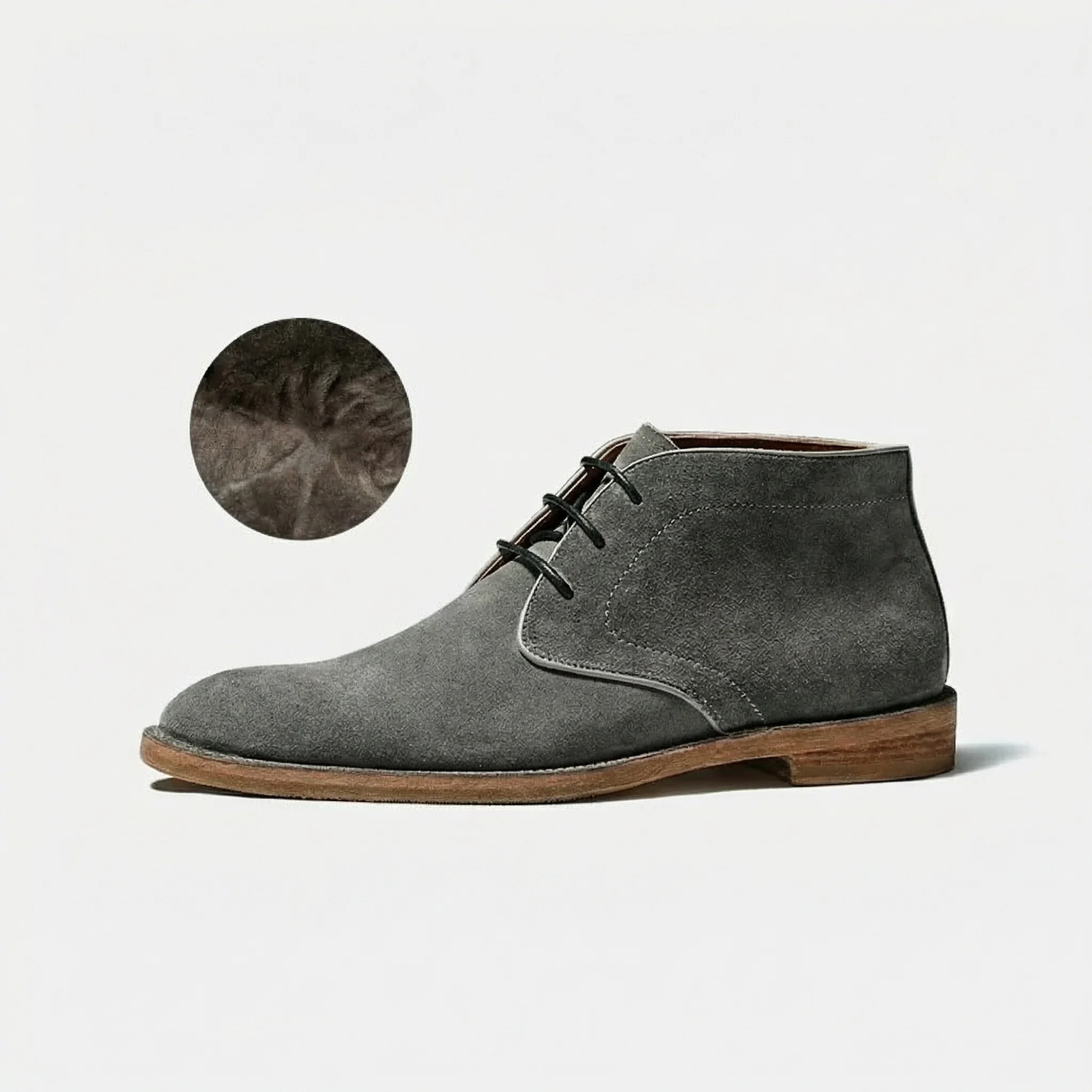 Minimalist Suede Chukka Boots - Image 3
