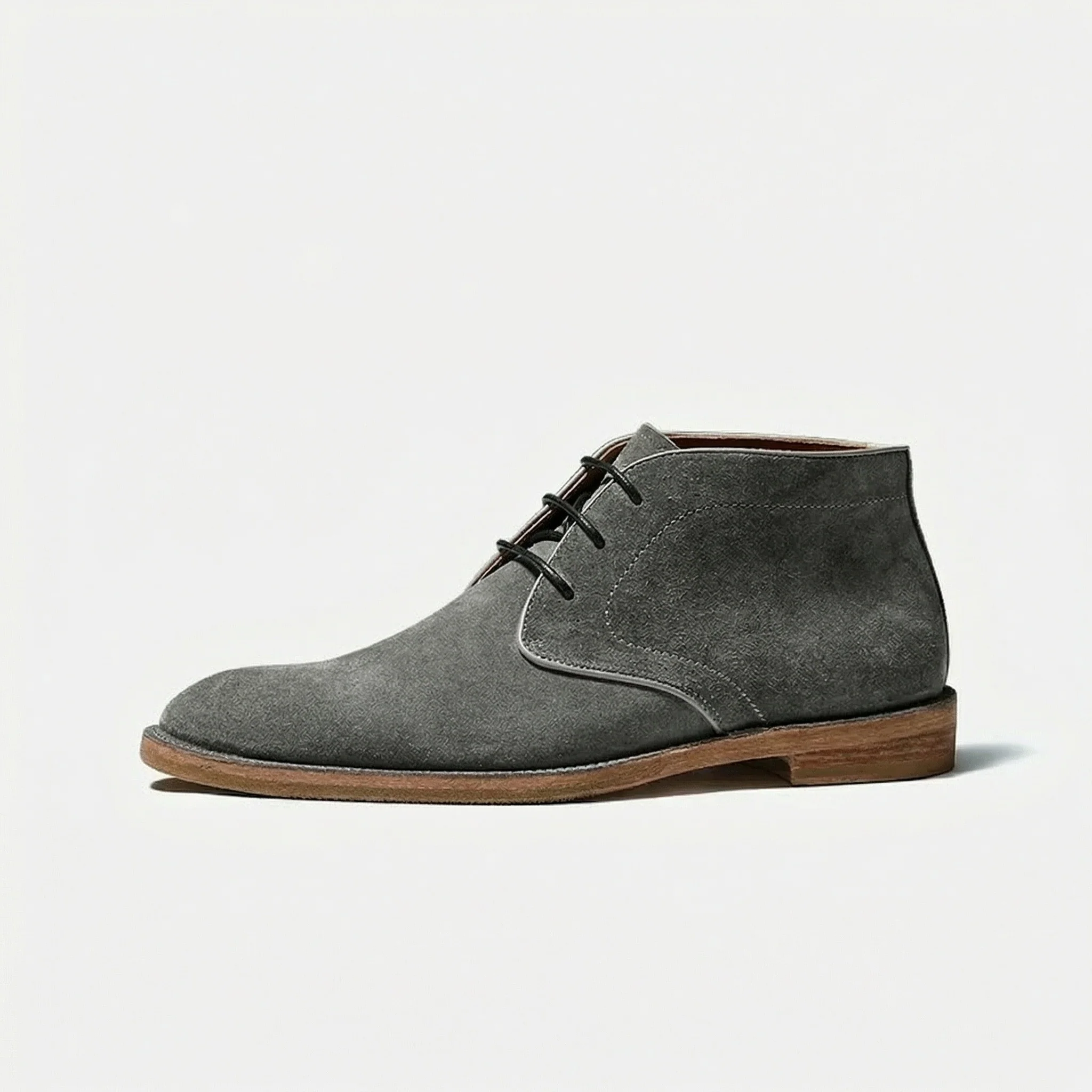 Minimalist Suede Chukka Boots - Image 7