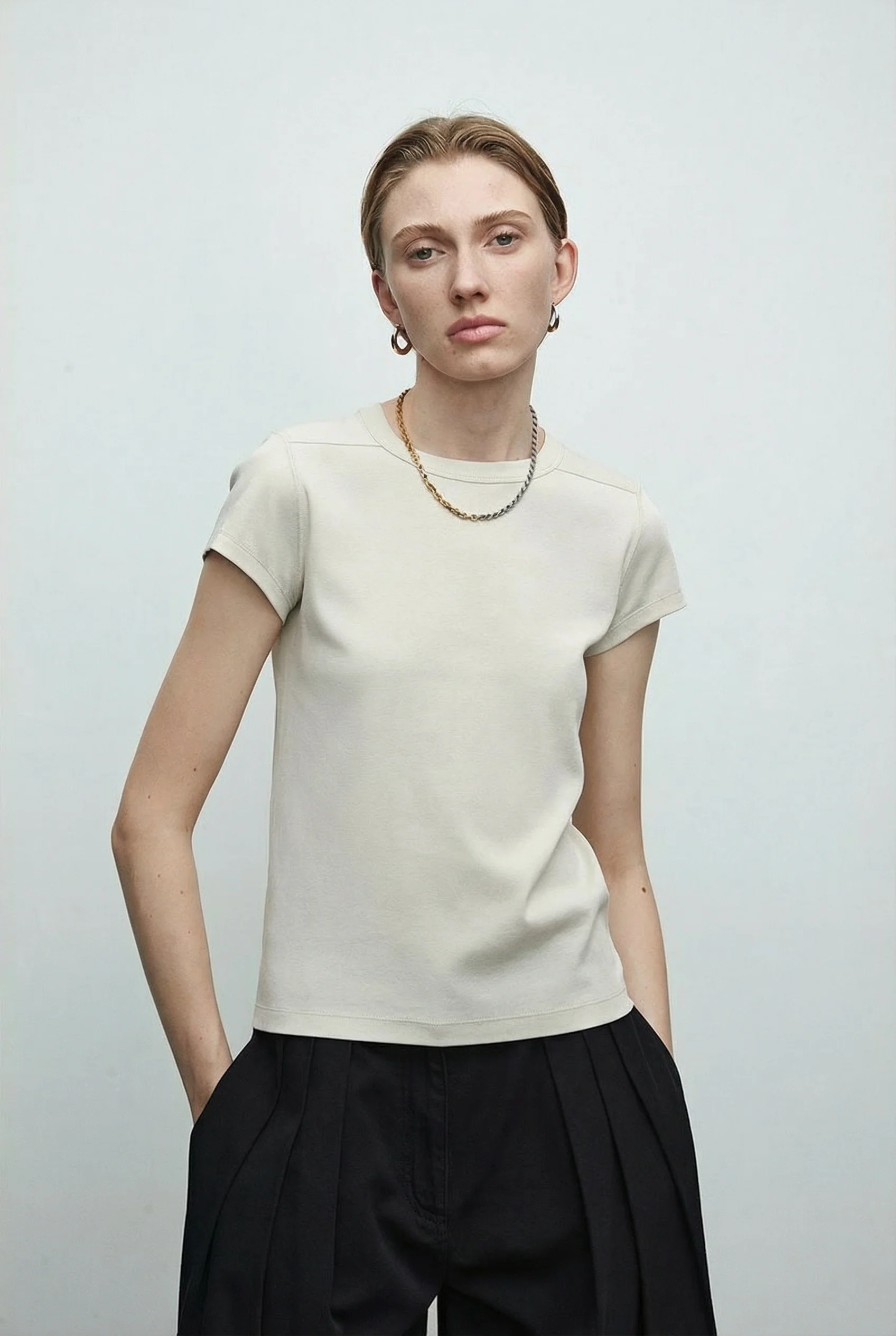 Minimalistic Short-Sleeve T-Shirt
