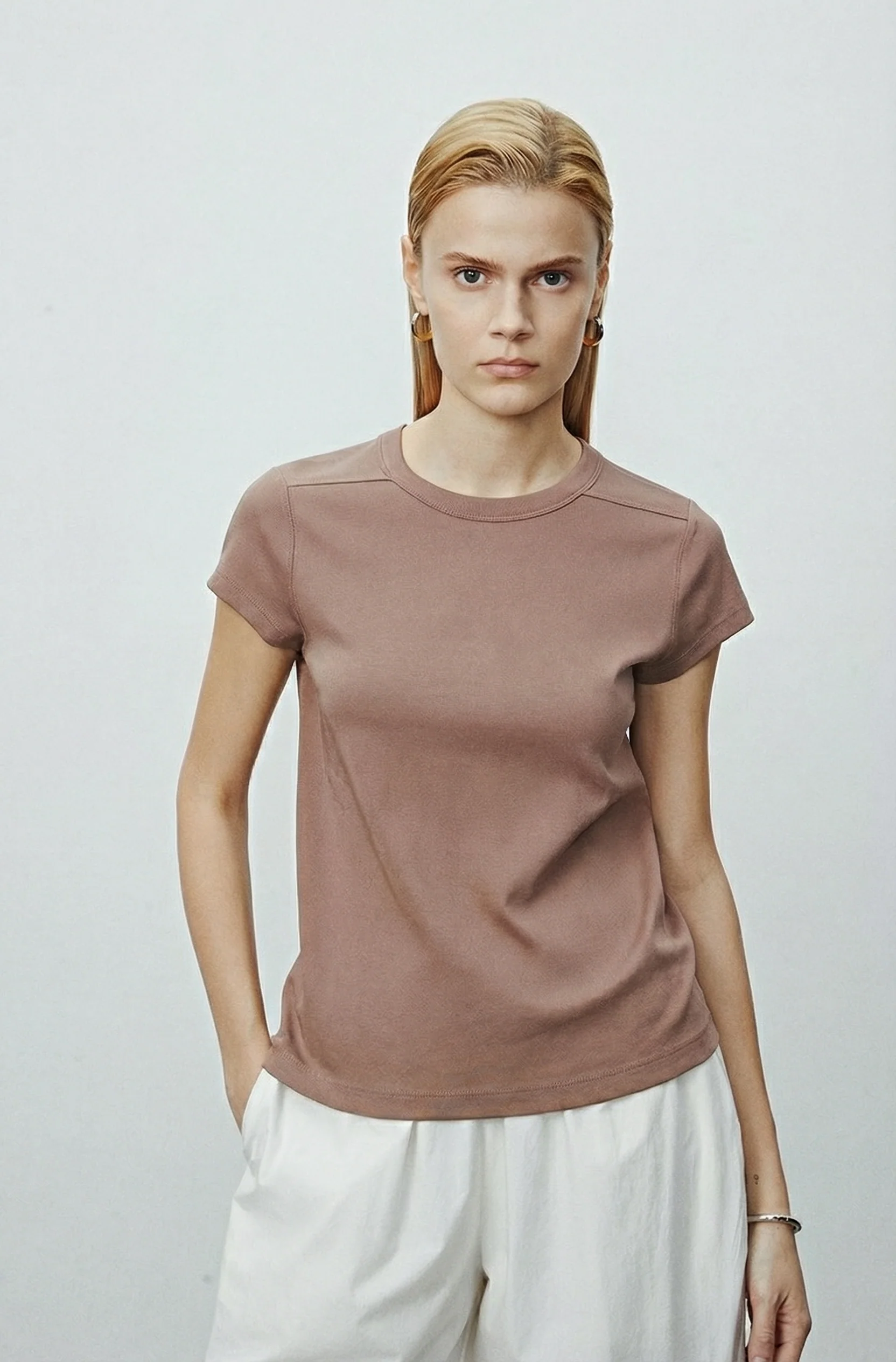 Minimalistic Short-Sleeve T-Shirt - Image 5