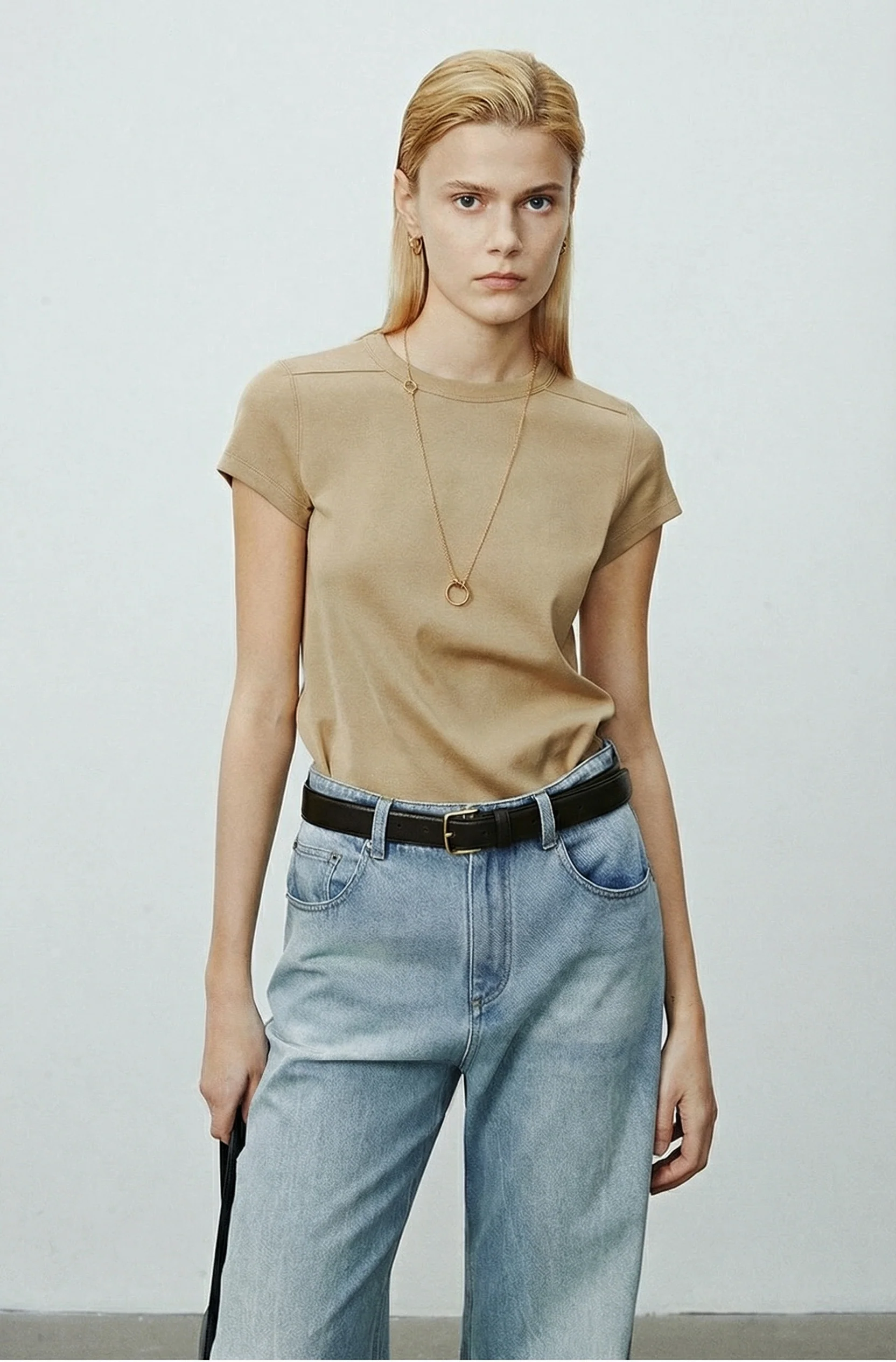 Minimalistic Short-Sleeve T-Shirt - Image 6