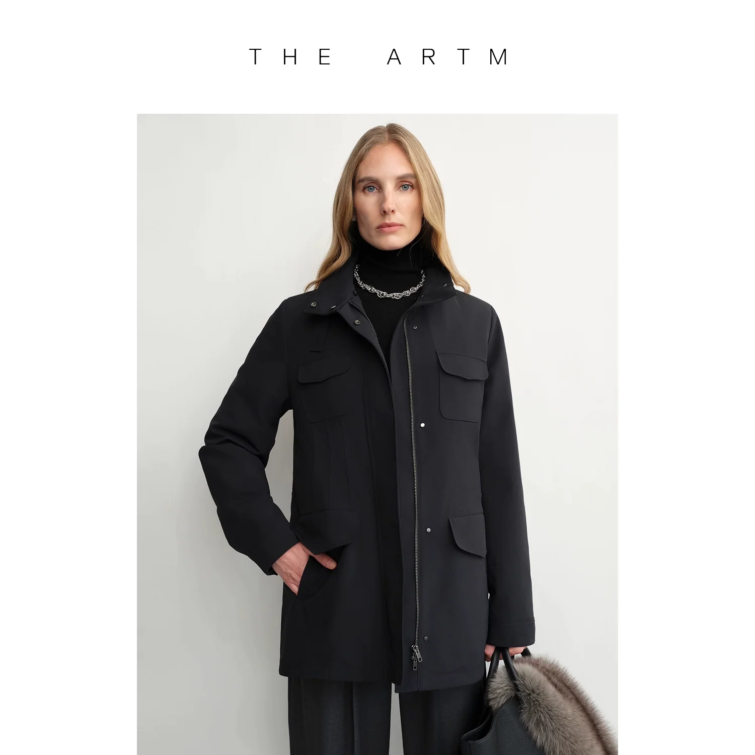 Mink Collar Down Parka - Image 4