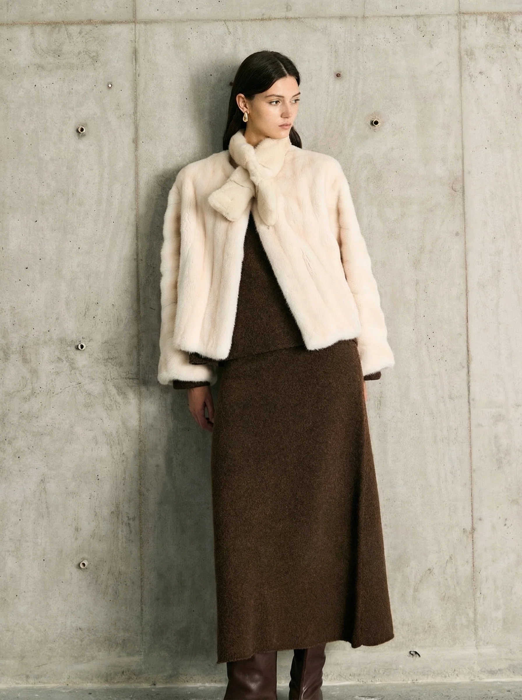 Mink Cross Scarf - Image 3