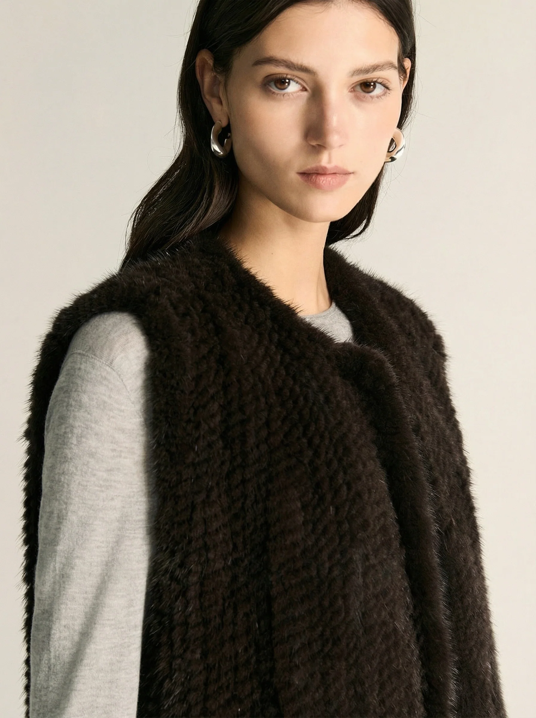 Mink Tail Fur Vest - Image 3