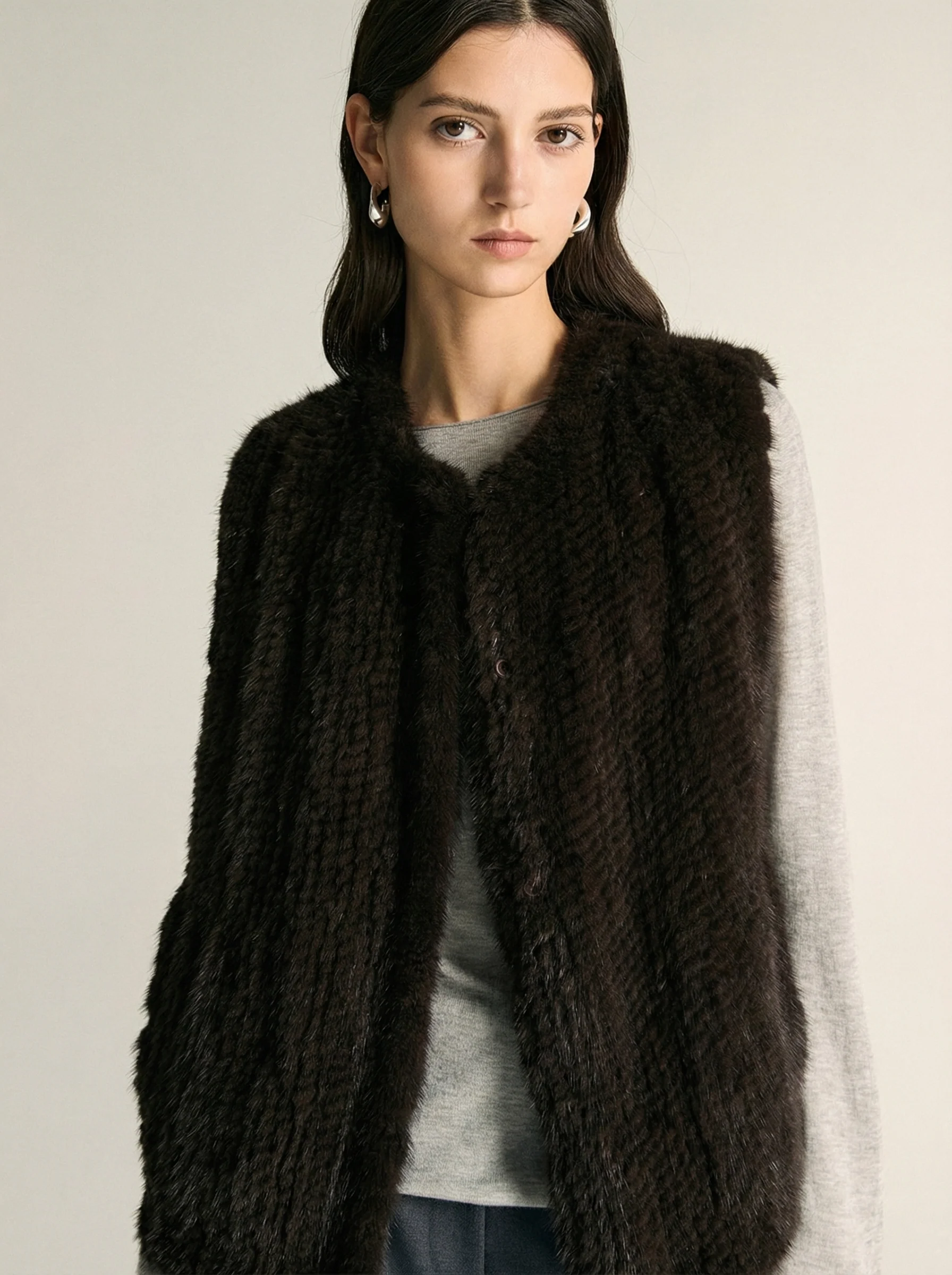 Mink Tail Fur Vest - Image 4