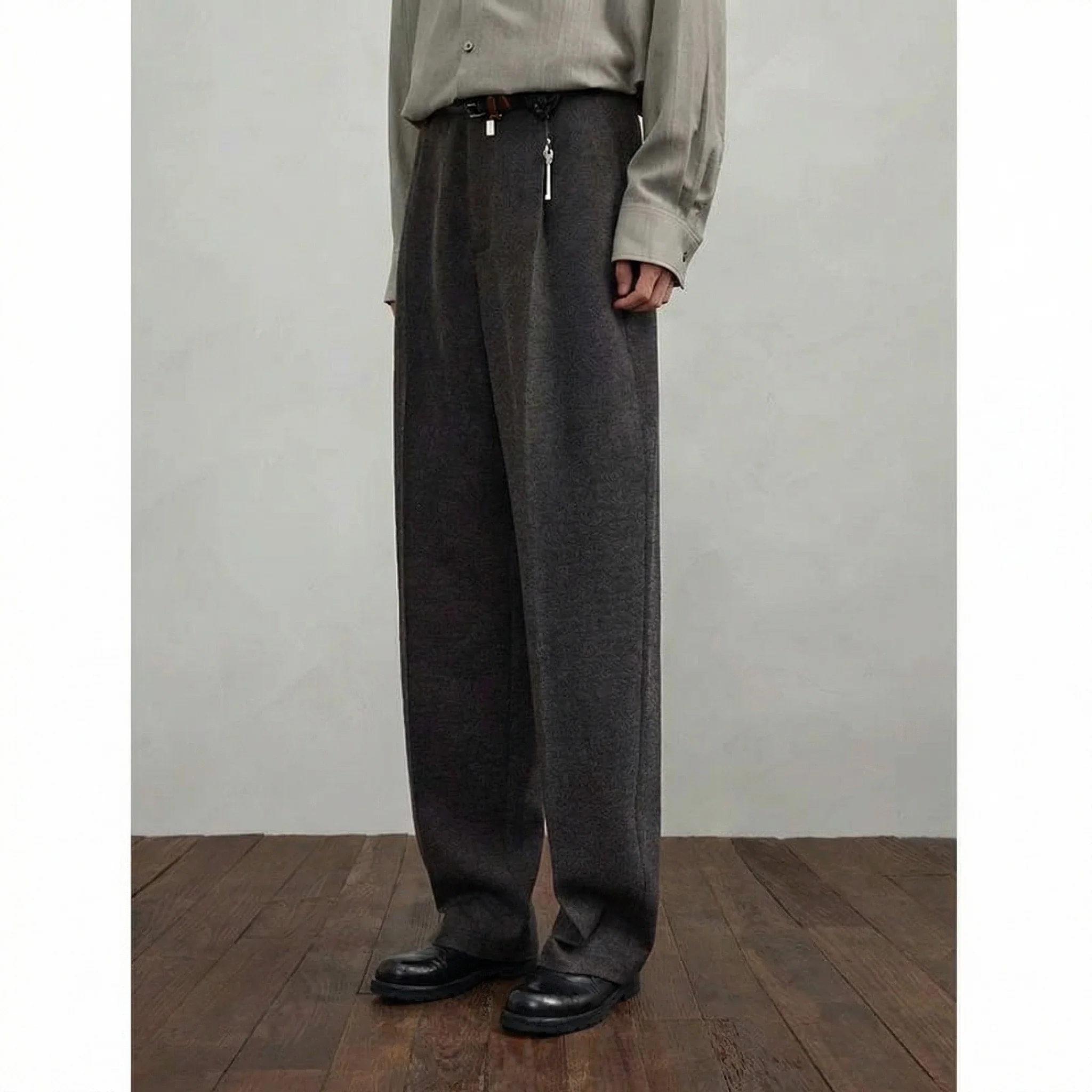 Misty Twill Pleated Trousers - Image 5
