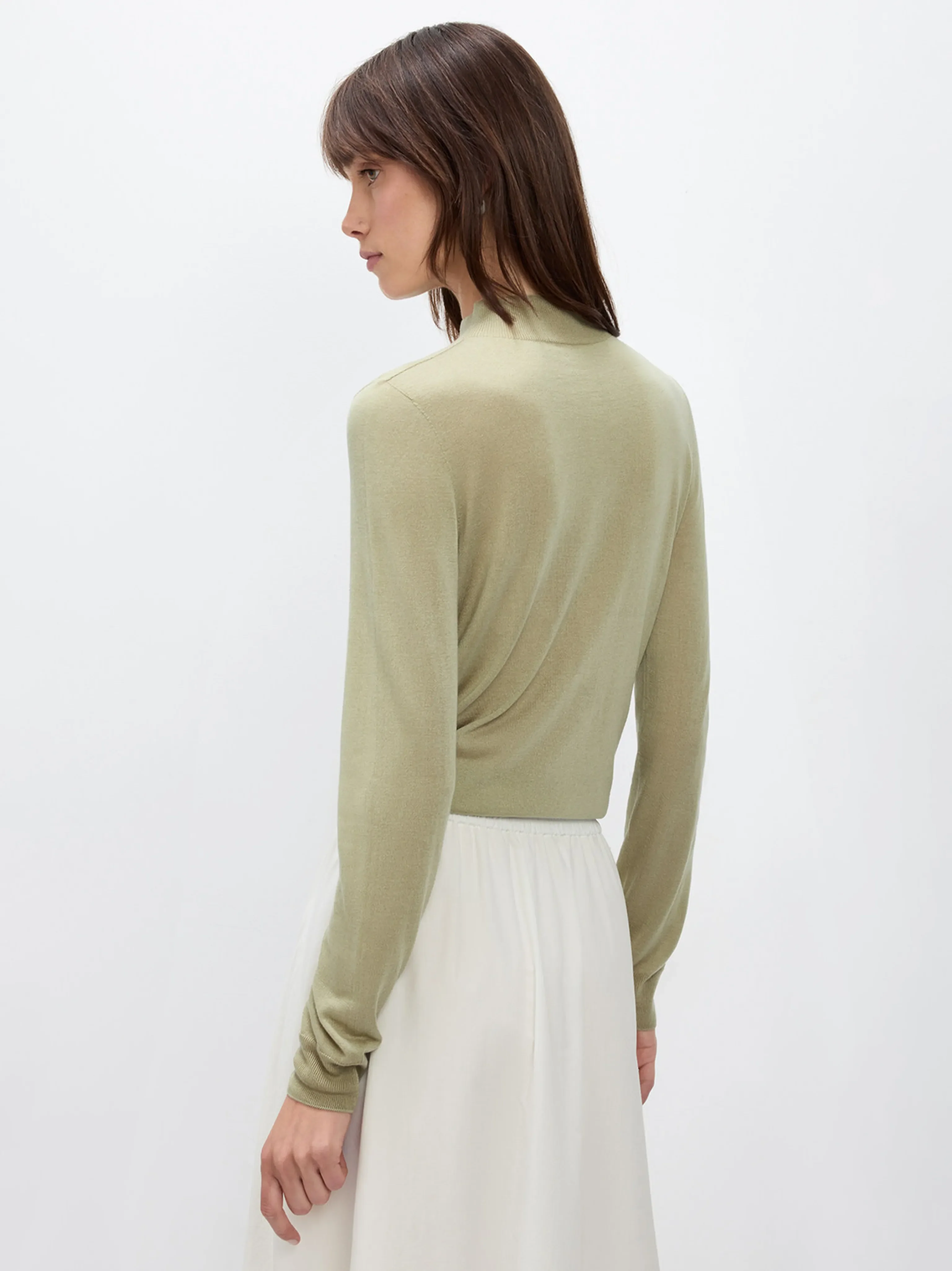 Mock Neck Knit Sweater - Image 3