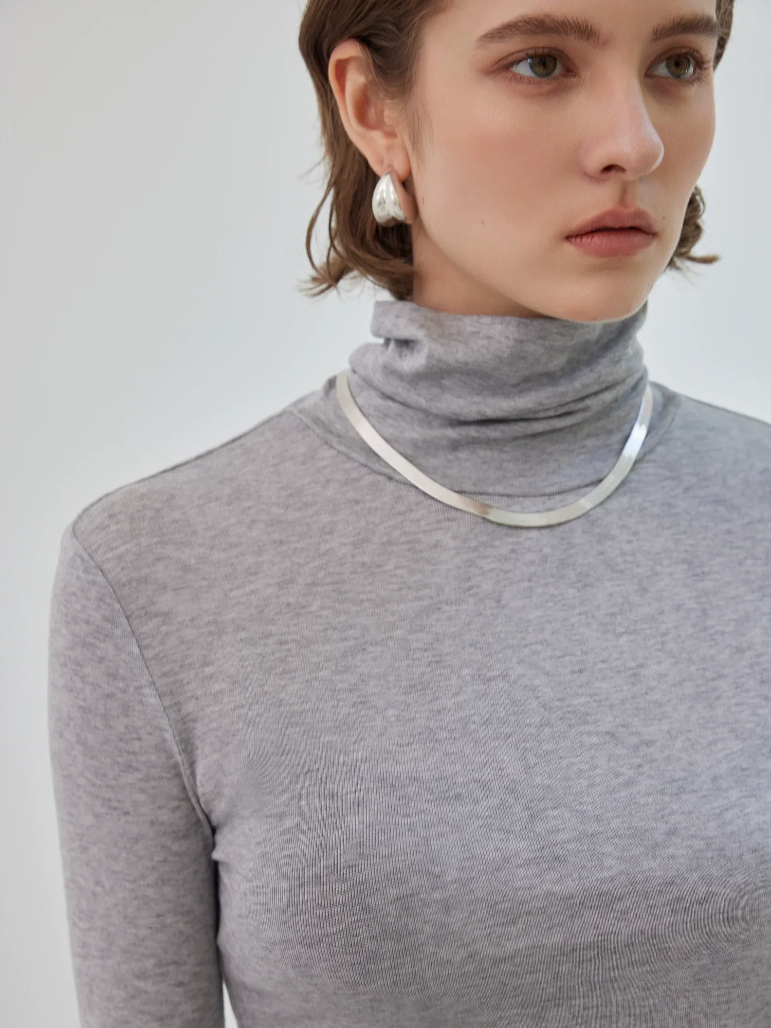 Mock-Neck Knit Top & Skirt Set - Image 4