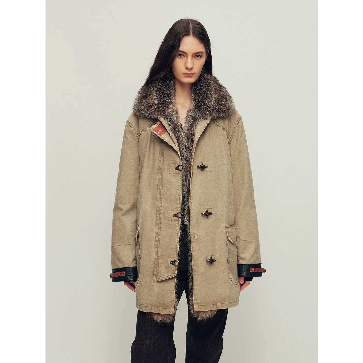 Modular Fur-Collar Down Parka - Image 10