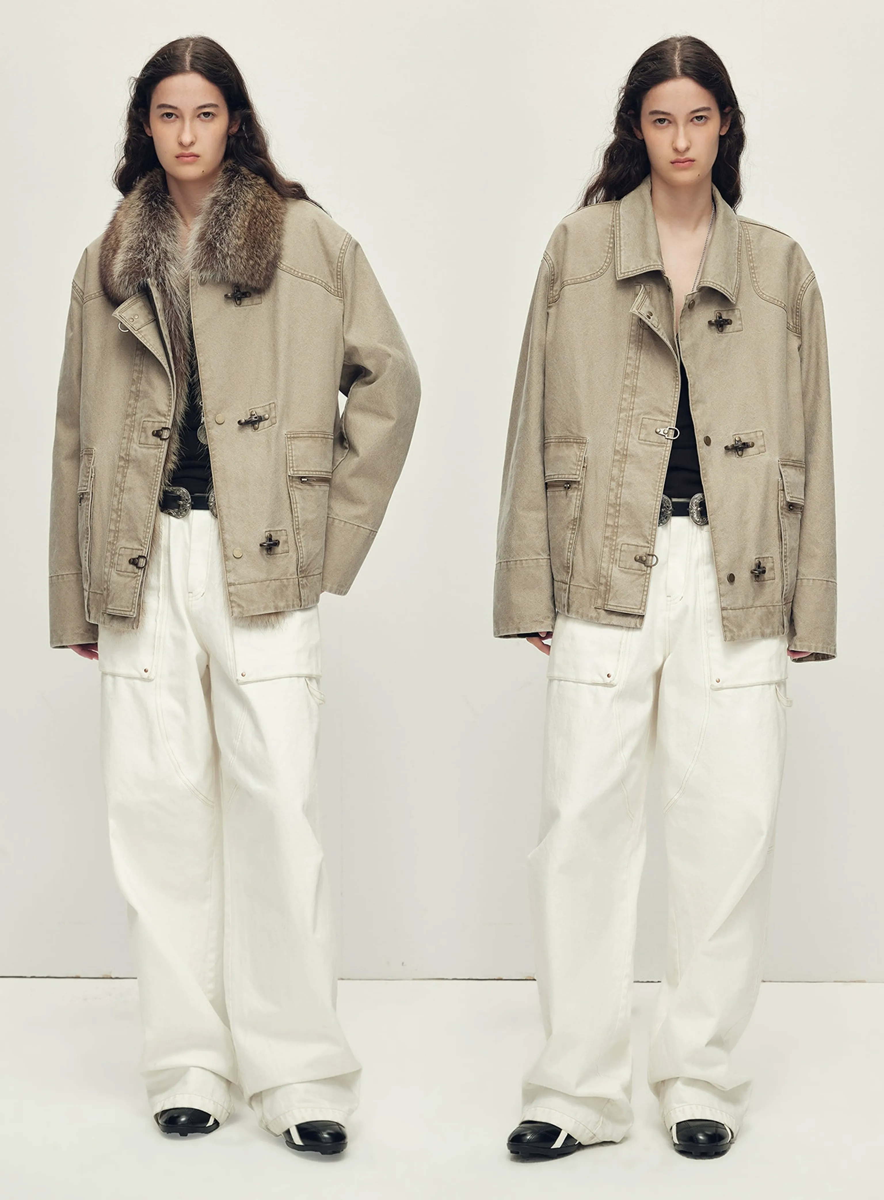 Modular Fur-Collar Down Parka - Image 11