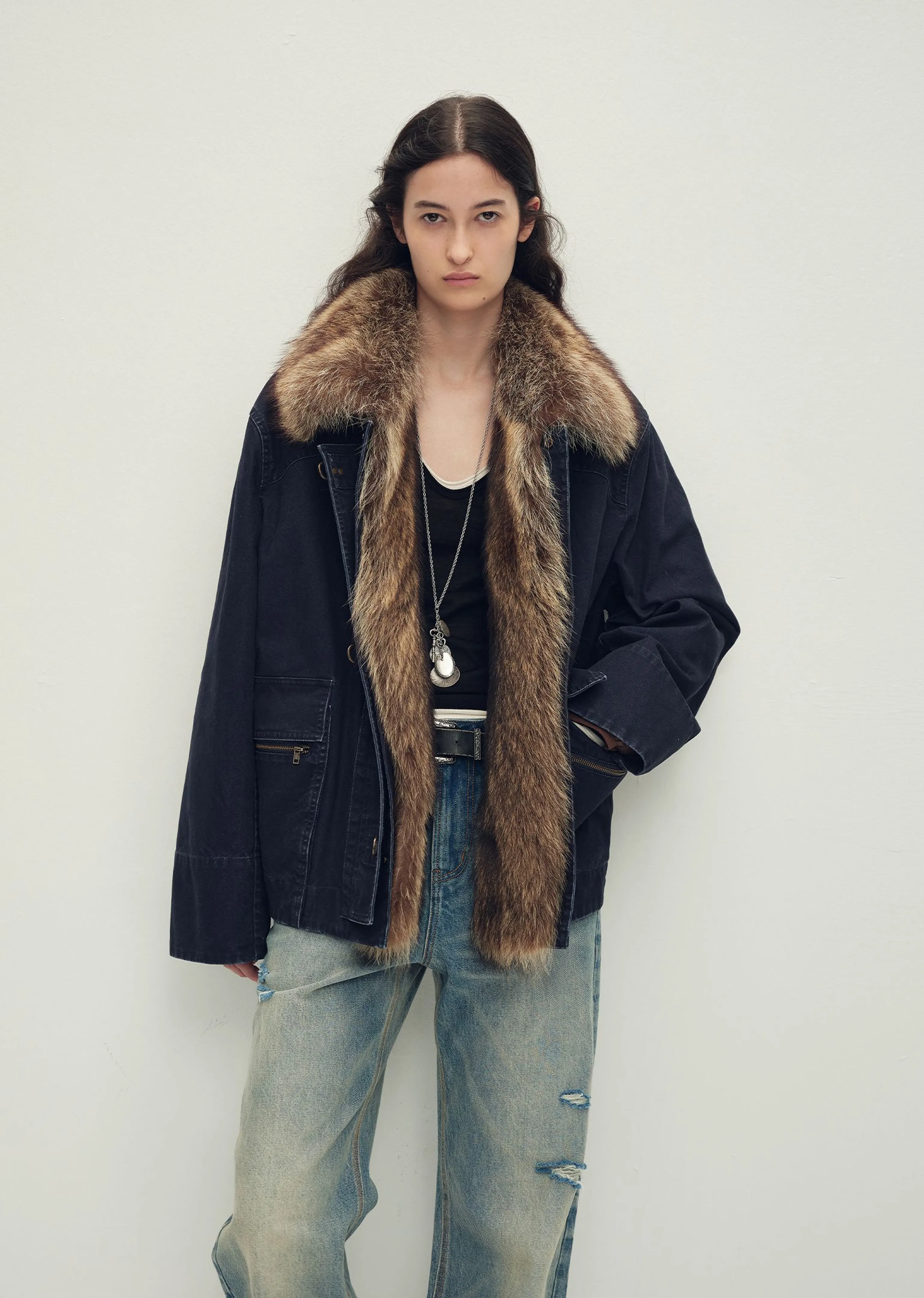 Modular Fur-Collar Down Parka - Image 13