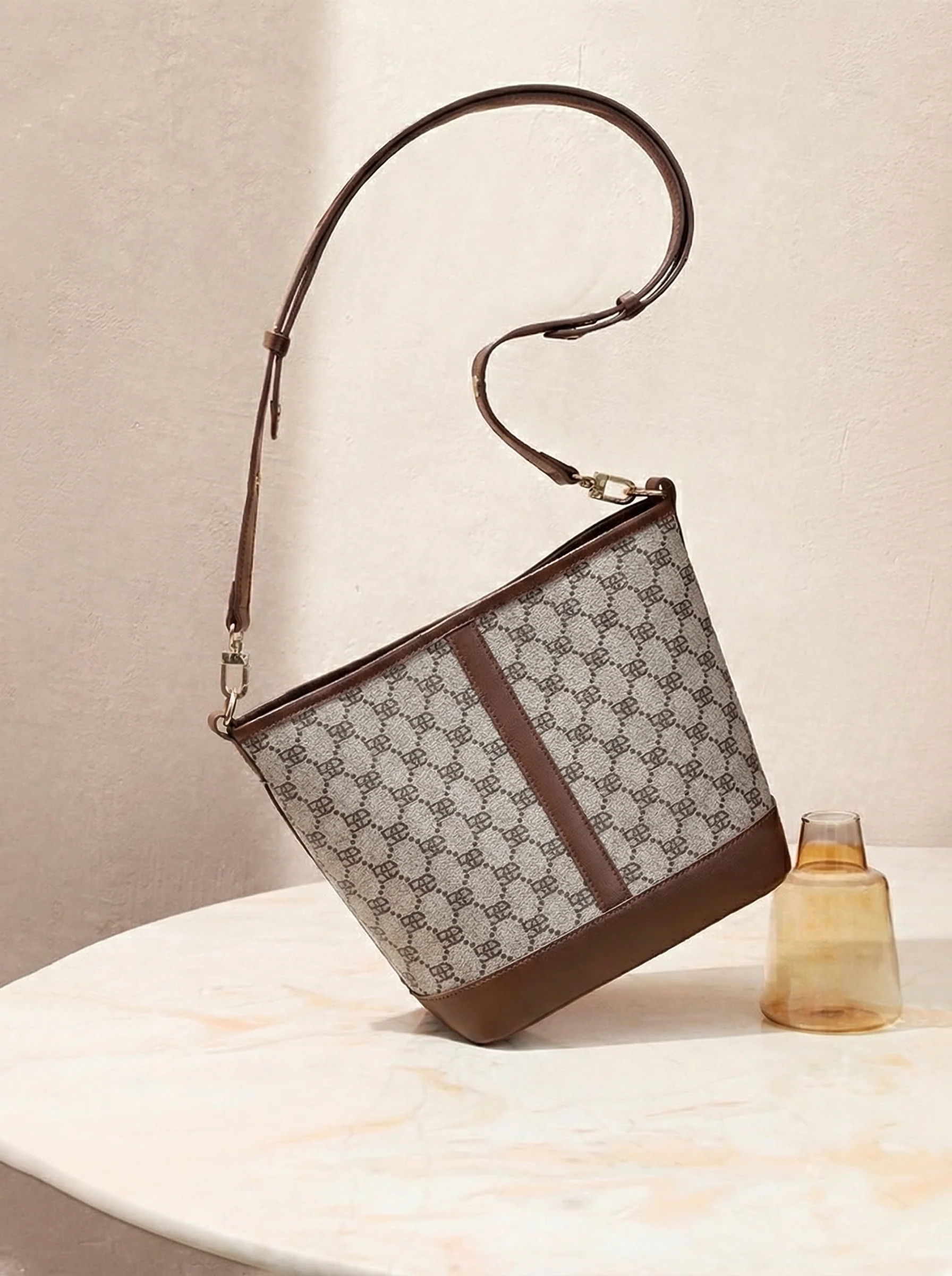 Monogram Canvas Bucket Bag