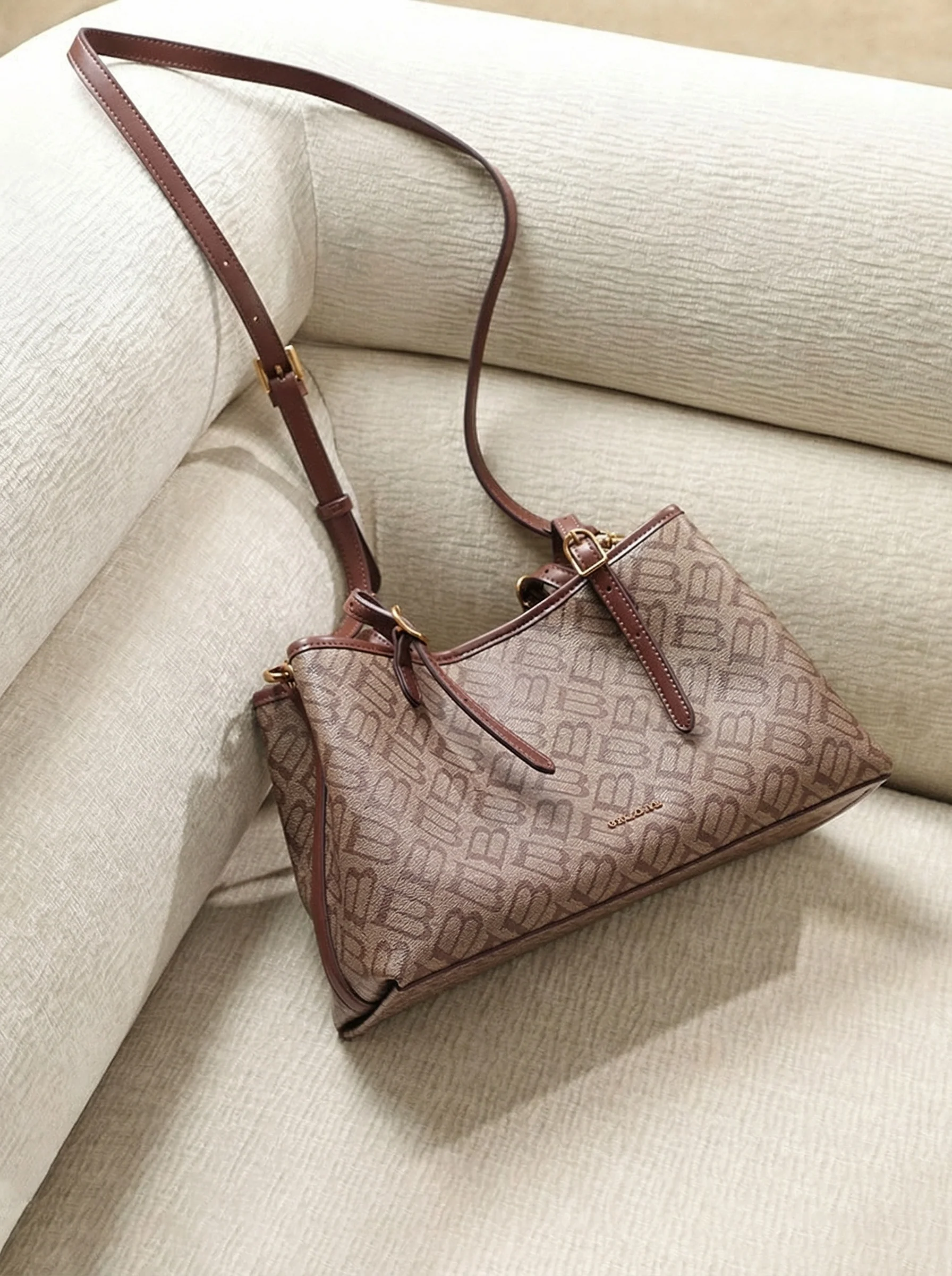 Monogram Shoulder Tote - Image 7