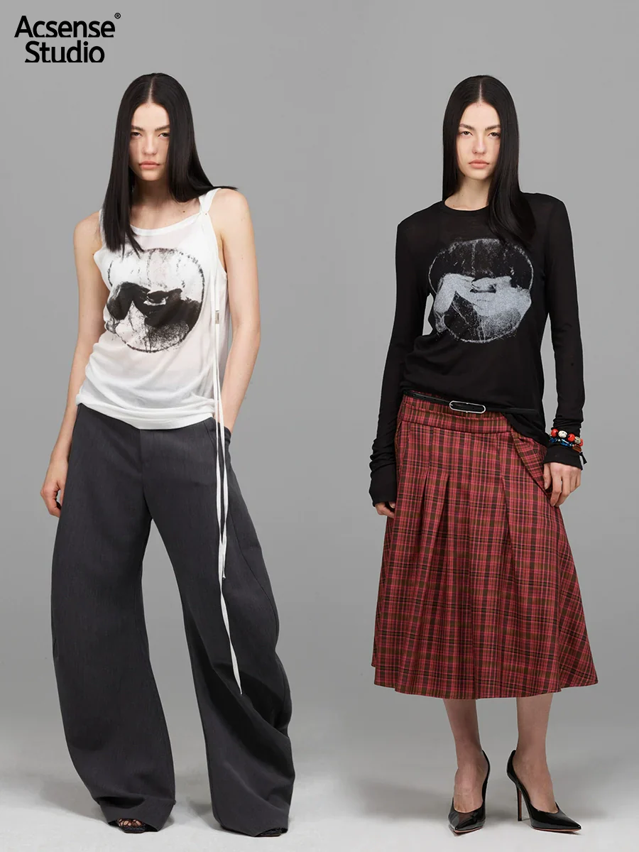 Mood Print Tank & Long-Sleeve Top
