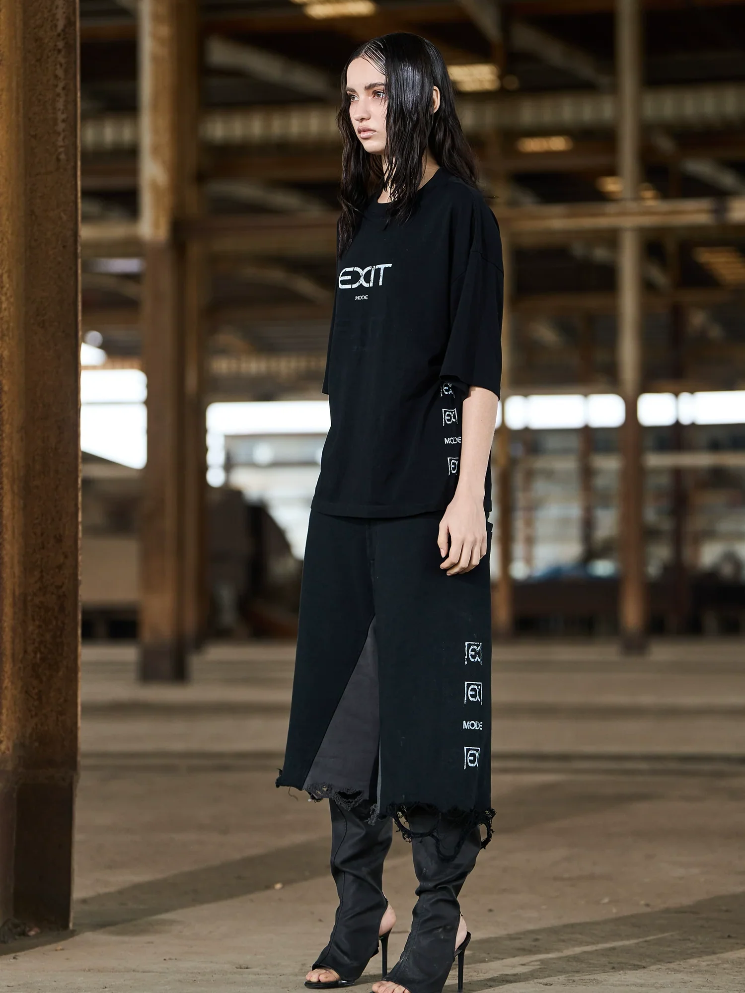 Mottled Logo Short-Sleeve T-Shirt