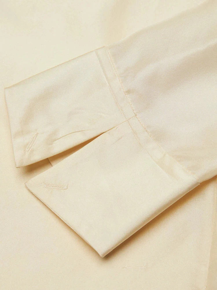 Mulberry Silk Draped Front Blouse - Image 3
