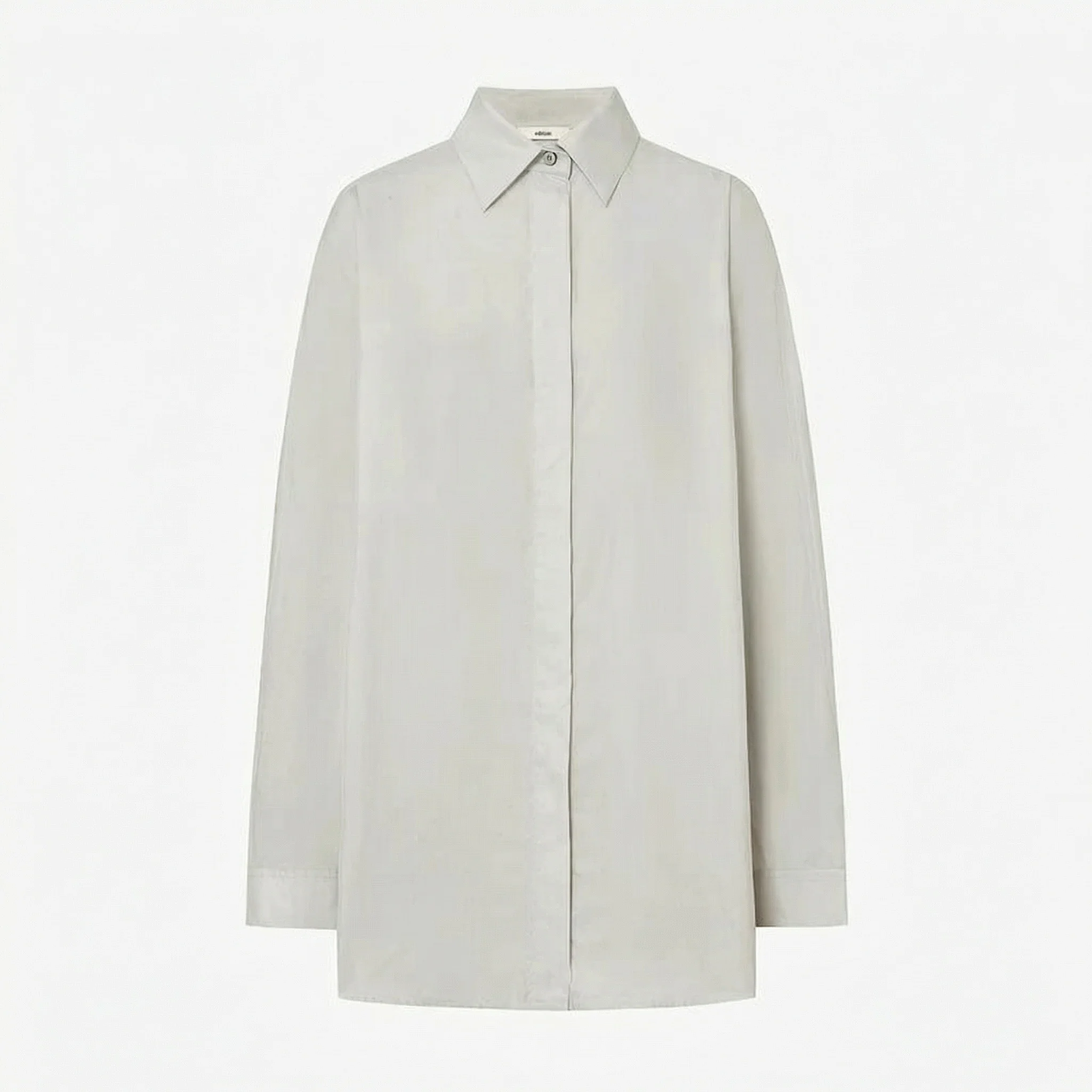 Mulberry Silk Fluid Button-Up Shirt - Image 7