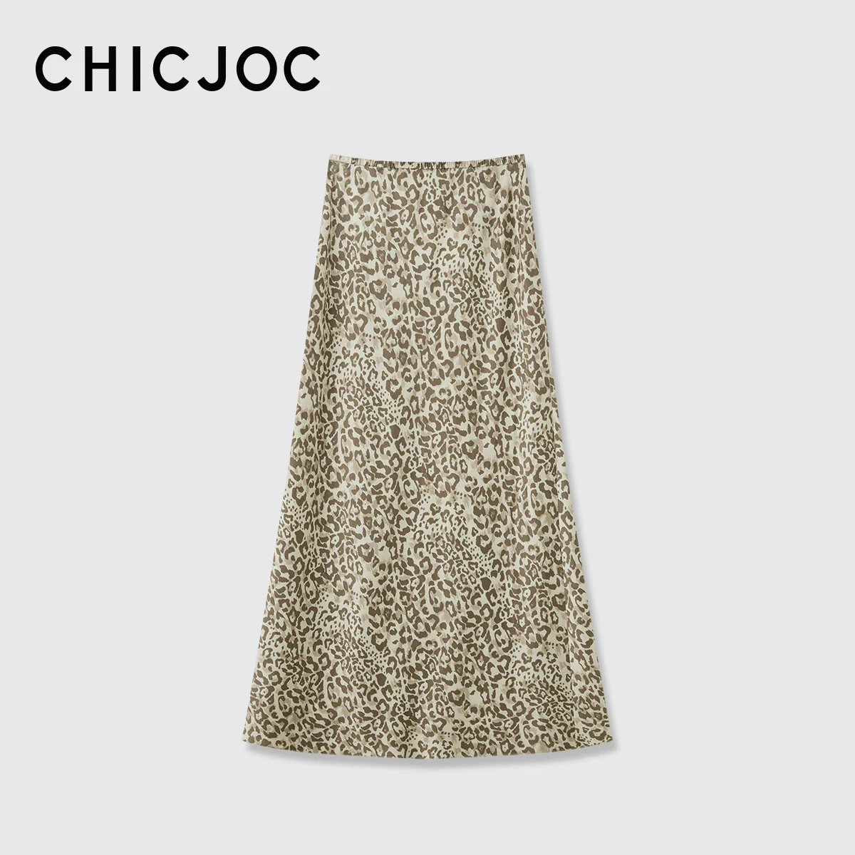 Mulberry Silk Leopard Crepe Skirt - Image 6
